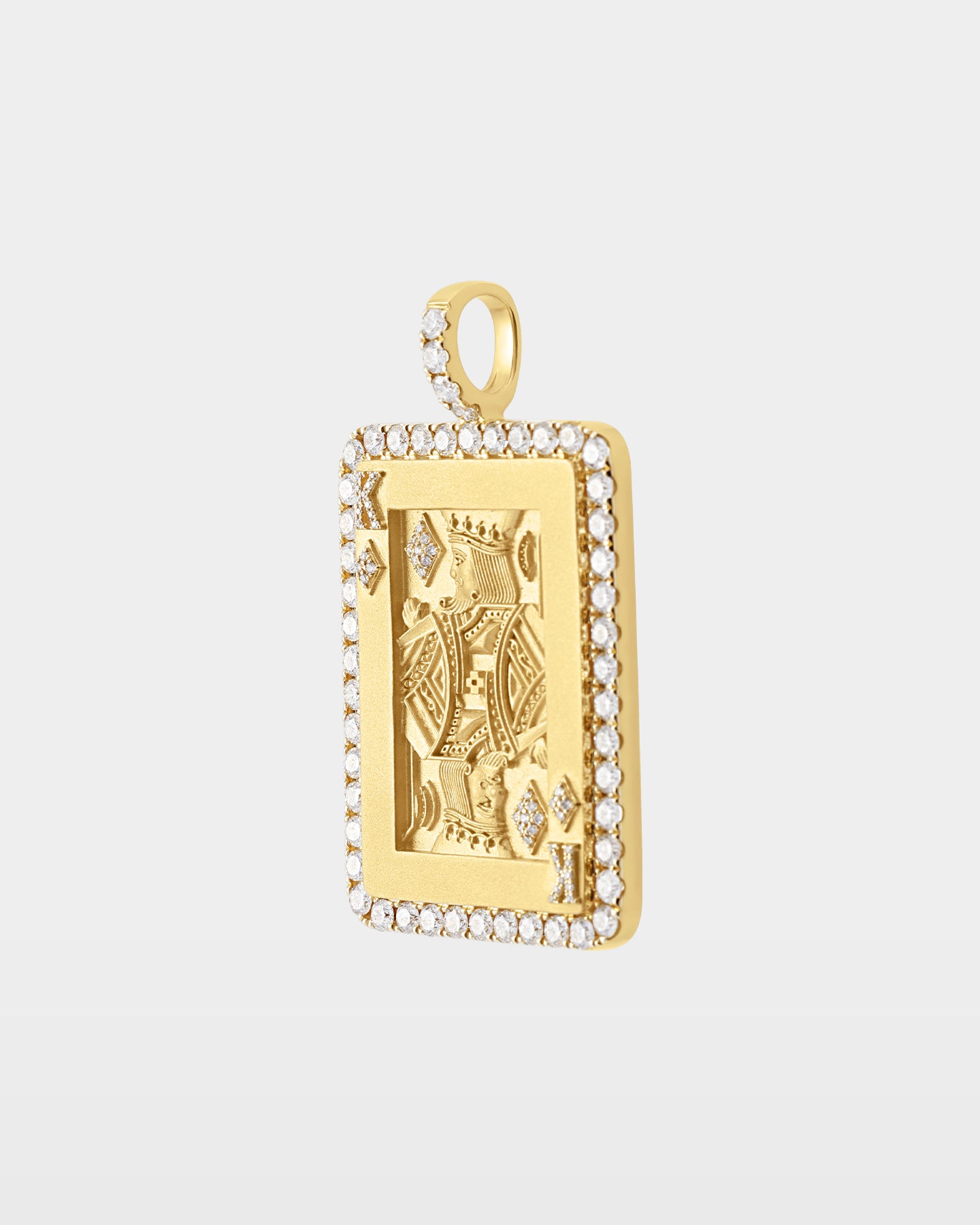 Yellow Gold King of Diamonds Diamond Pendant | The Ice Champ Texas Jewelry