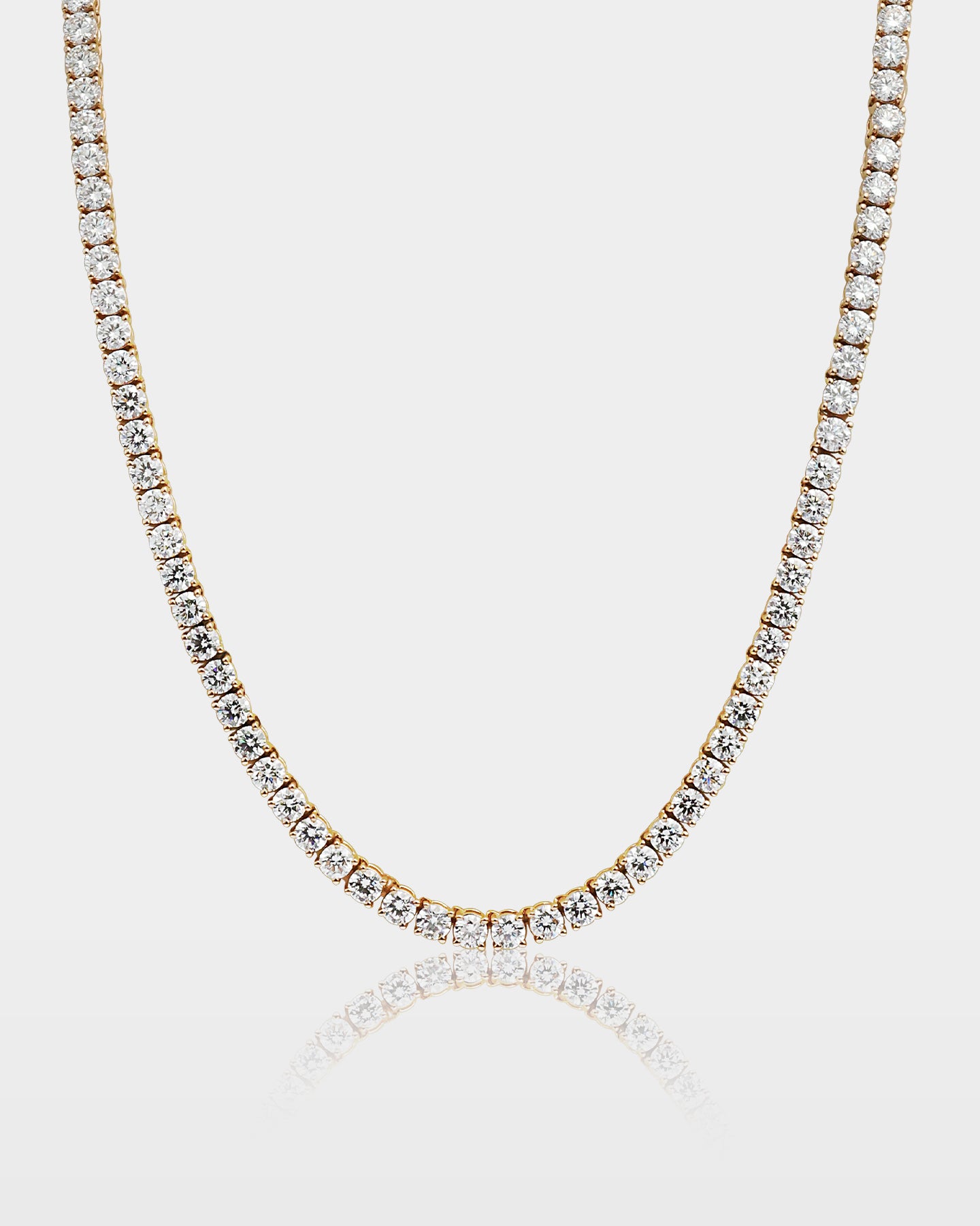 Lab Grown Diamond Tennis Necklace 42.9ct | The Ice Champ TX