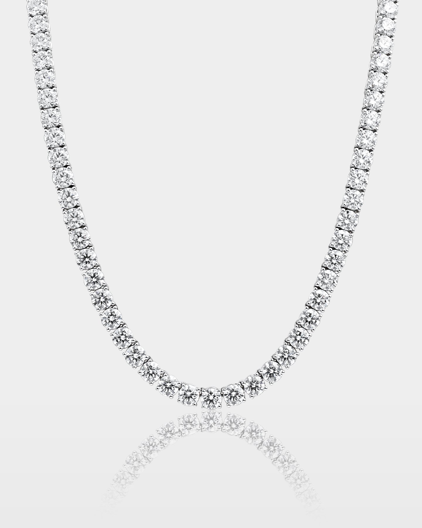 White Gold Lab Grown Diamond Tennis Necklace | The Ice Champ Grapevine, TX