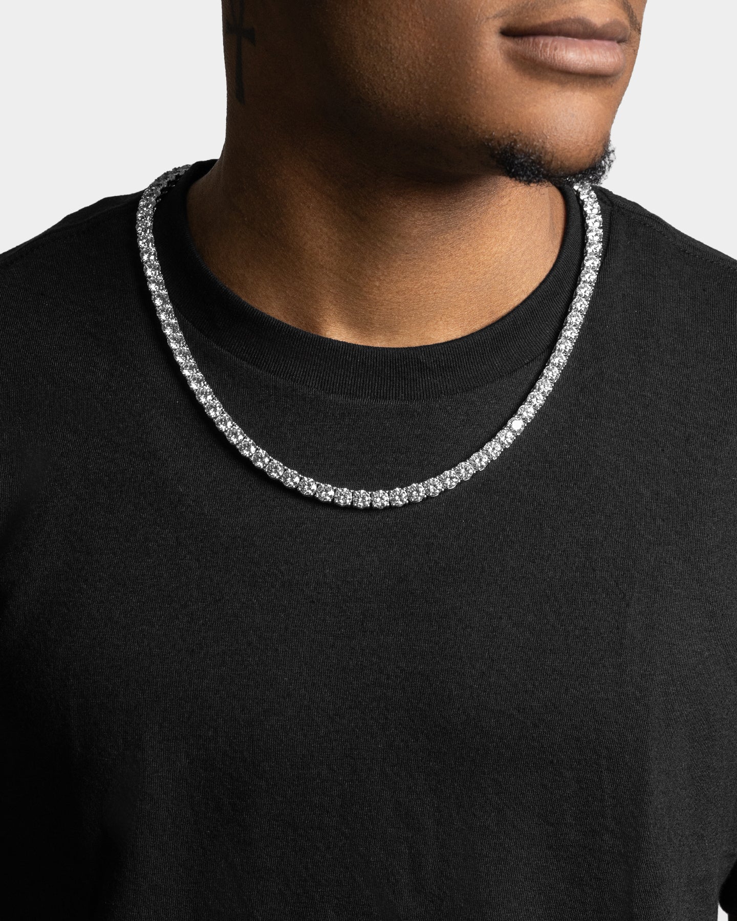 White Gold Lab Grown Diamond Tennis Necklace | The Ice Champ Grapevine, TX