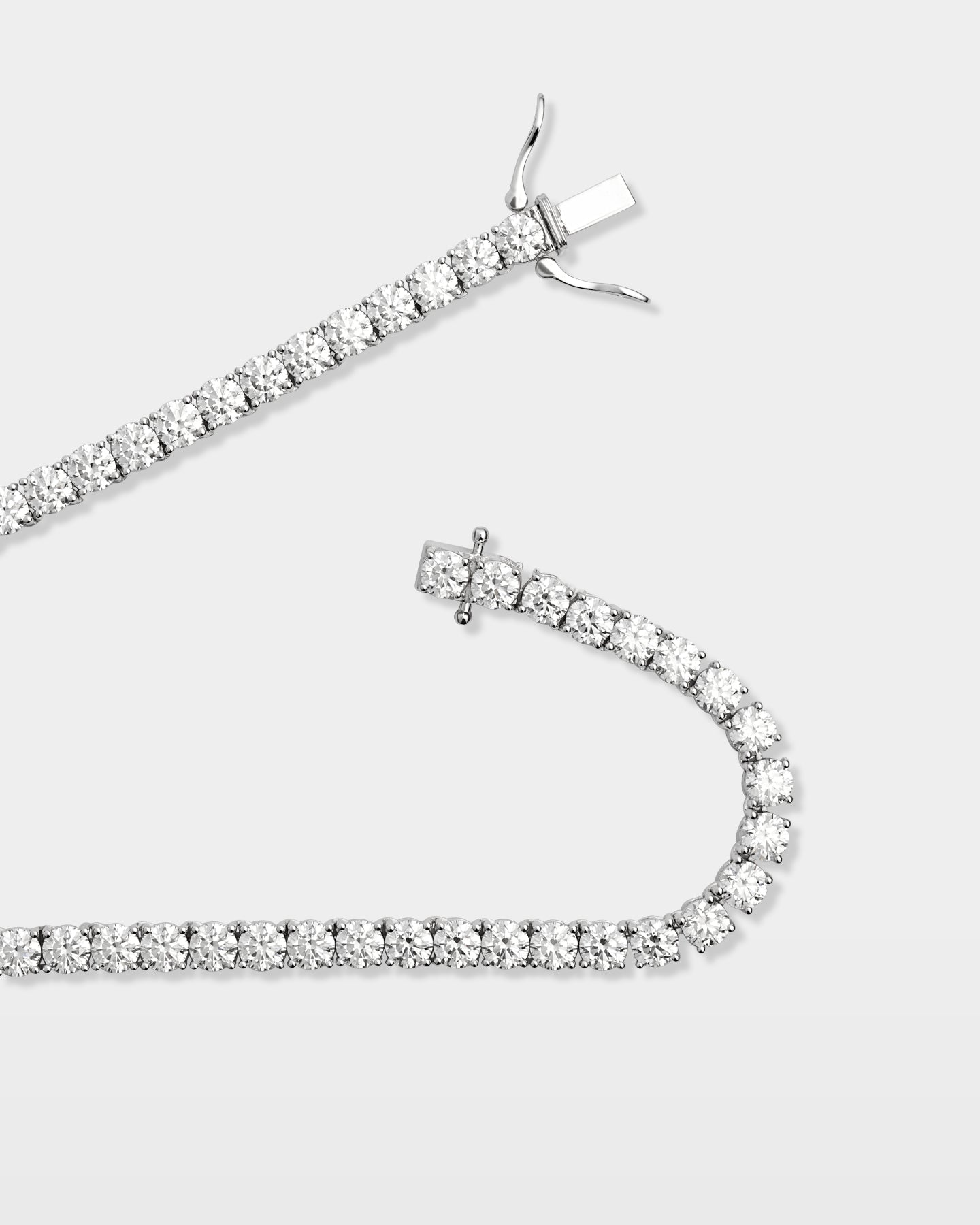 White Gold Lab Grown Diamond Tennis Necklace | The Ice Champ Grapevine, TX