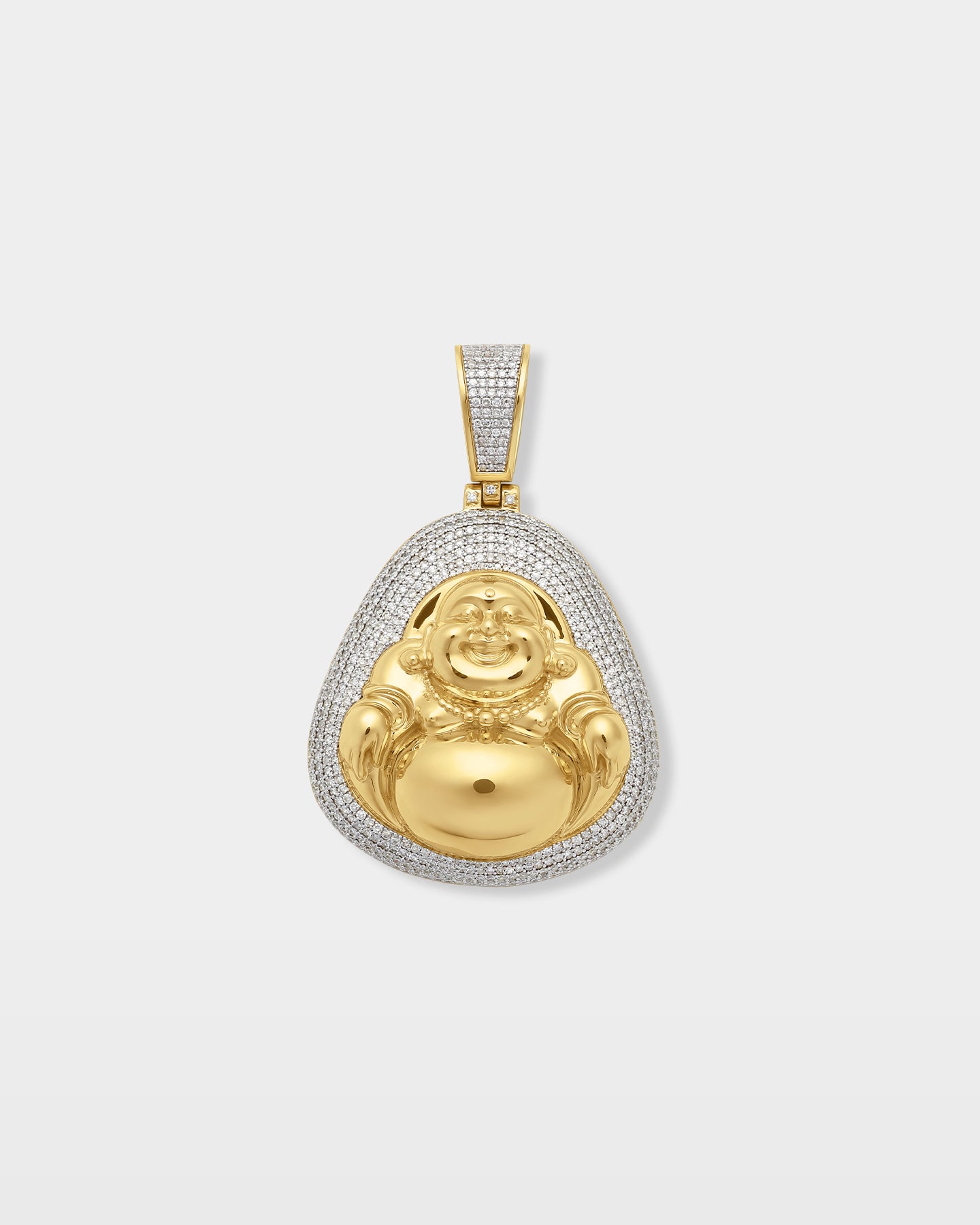 Laughing Buddha Diamond Pendant | The Ice Champ Diamond Jewelry Dallas