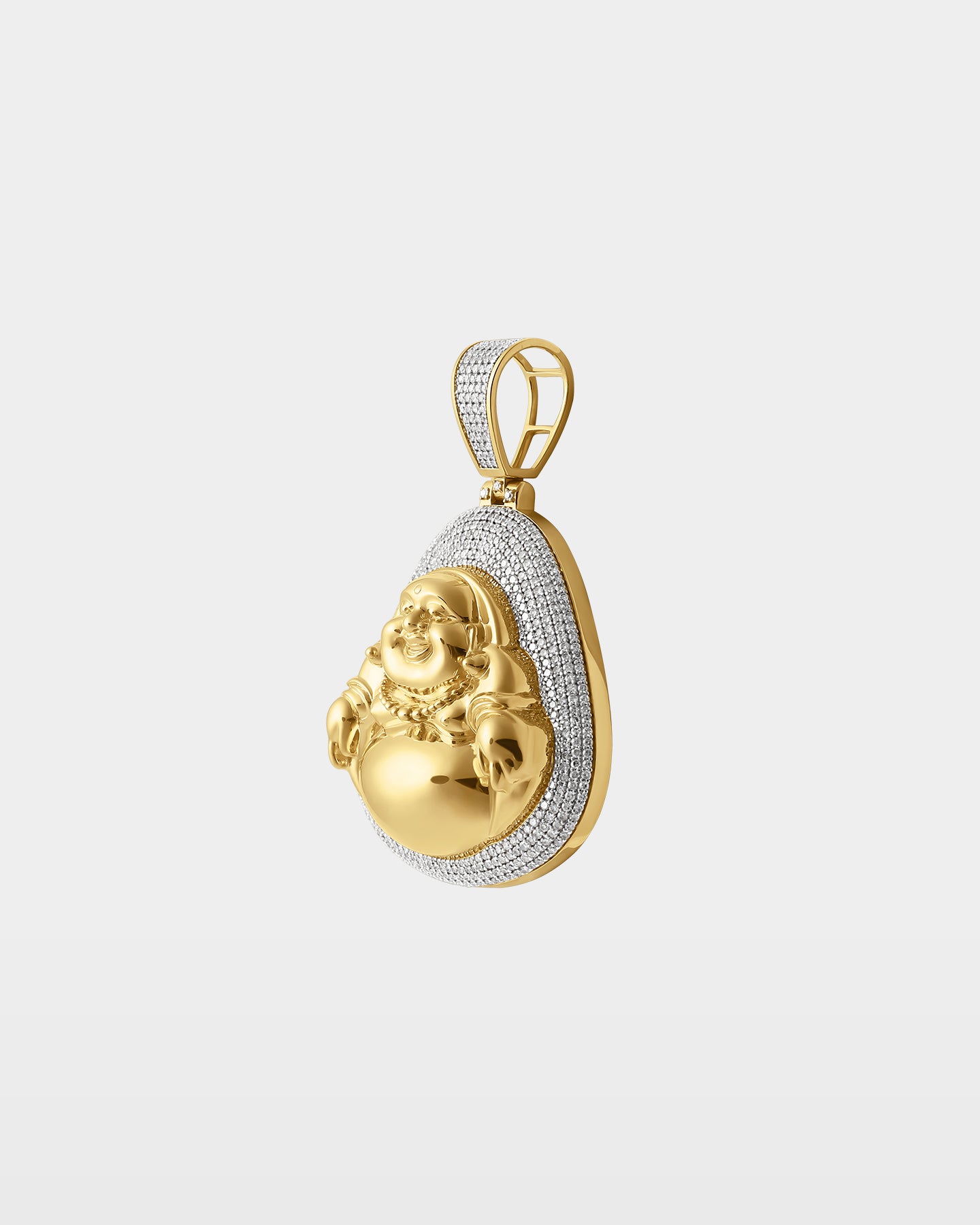 Laughing Buddha Diamond Pendant | The Ice Champ Diamond Jewelry Dallas