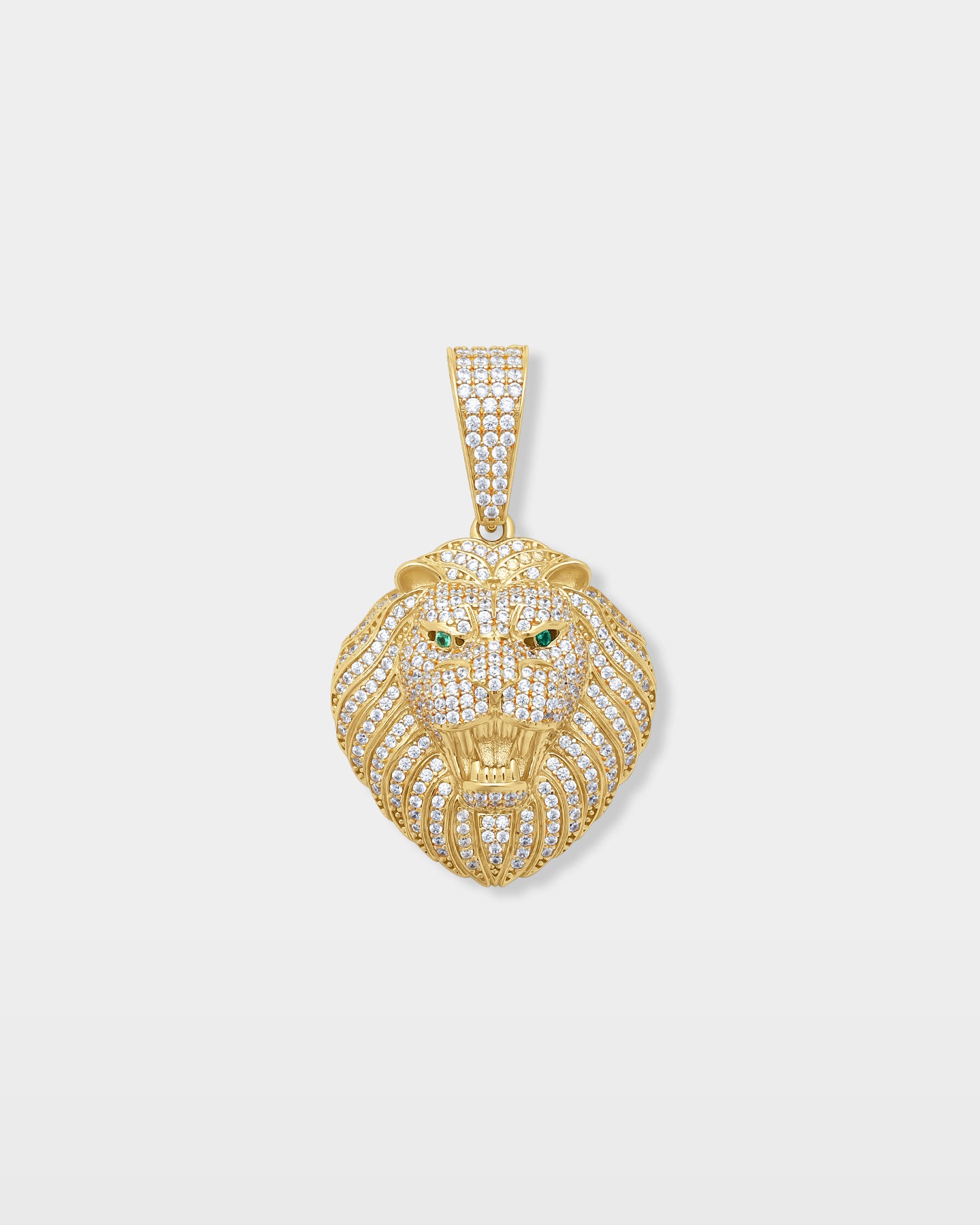 Lion Head Diamond Pendant | The Ice Champ 10k Gold Jewelry Dallas