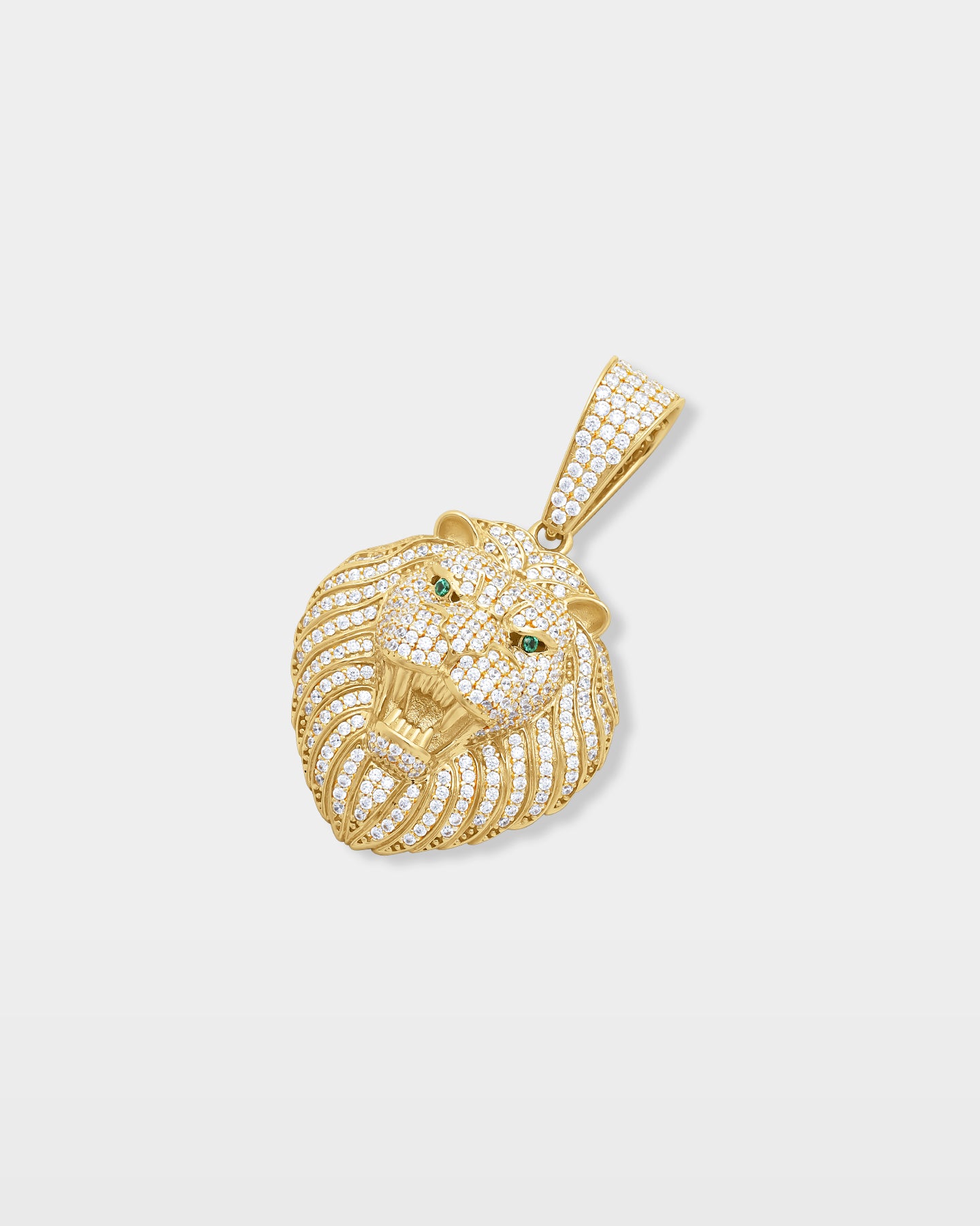 Lion Head Diamond Pendant | The Ice Champ 10k Gold Jewelry Dallas