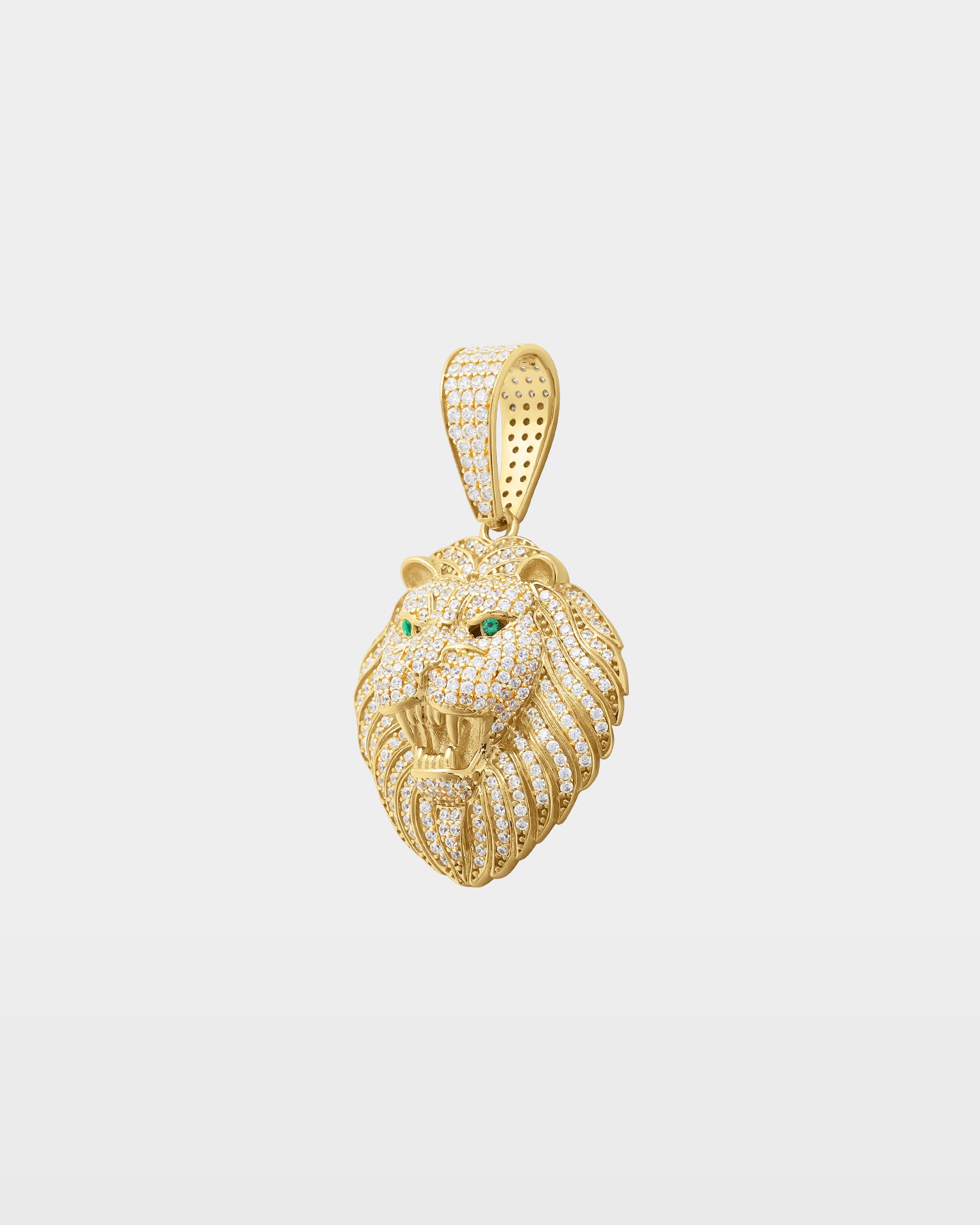 Lion Head Diamond Pendant | The Ice Champ 10k Gold Jewelry Dallas