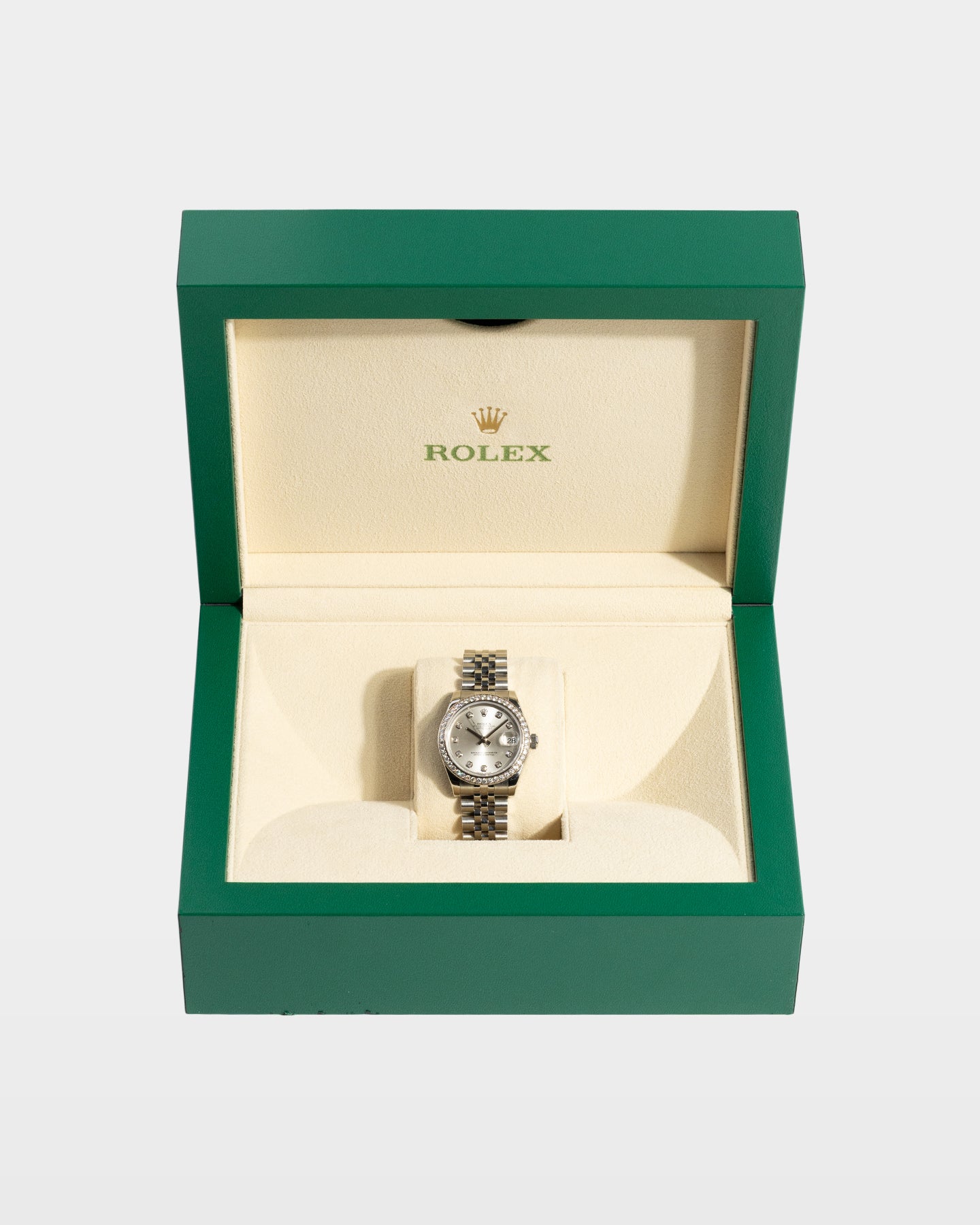Mother of Pearl Diamonds Rolex Datejust 31 178384 | The Ice Champ Dallas