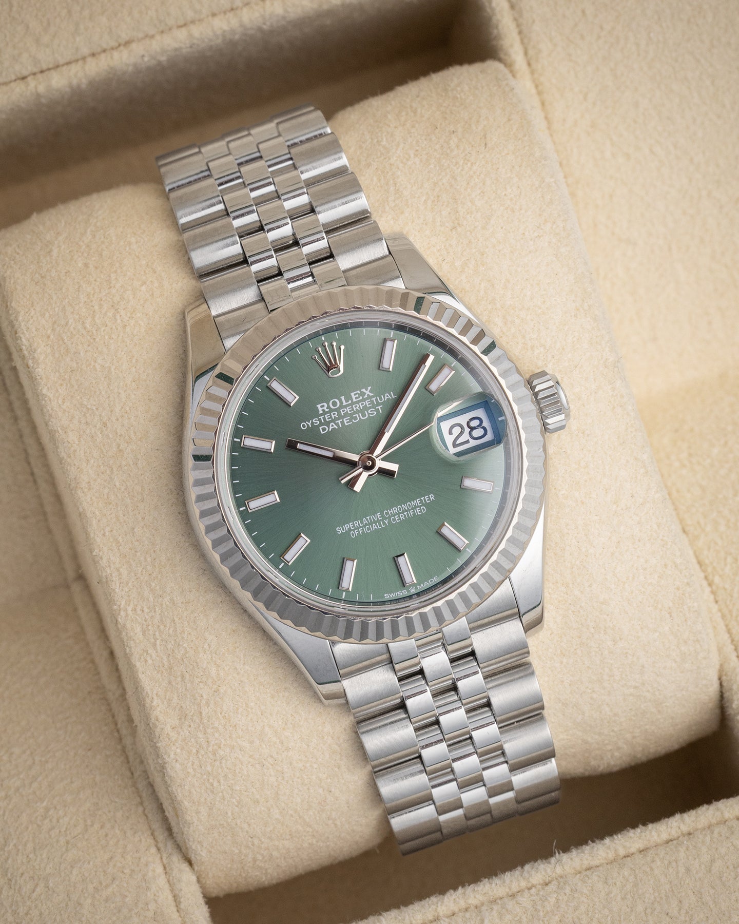 Green Rolex Datejust 31 278274 | Women's Watches at The Ice Champ