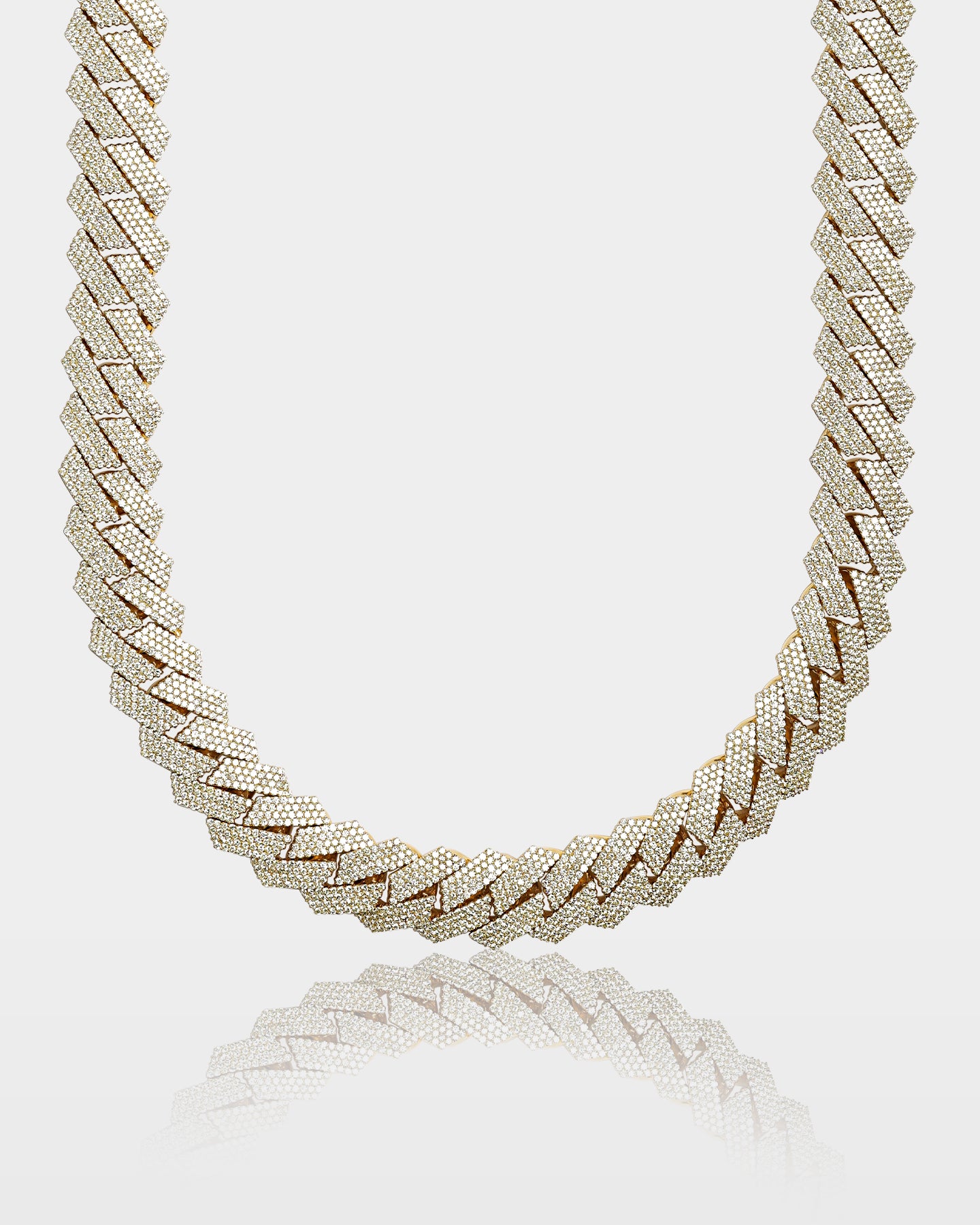 Yellow Gold Diamond Cuban Link Chain 22MM | The Ice Champ Dallas, Texas