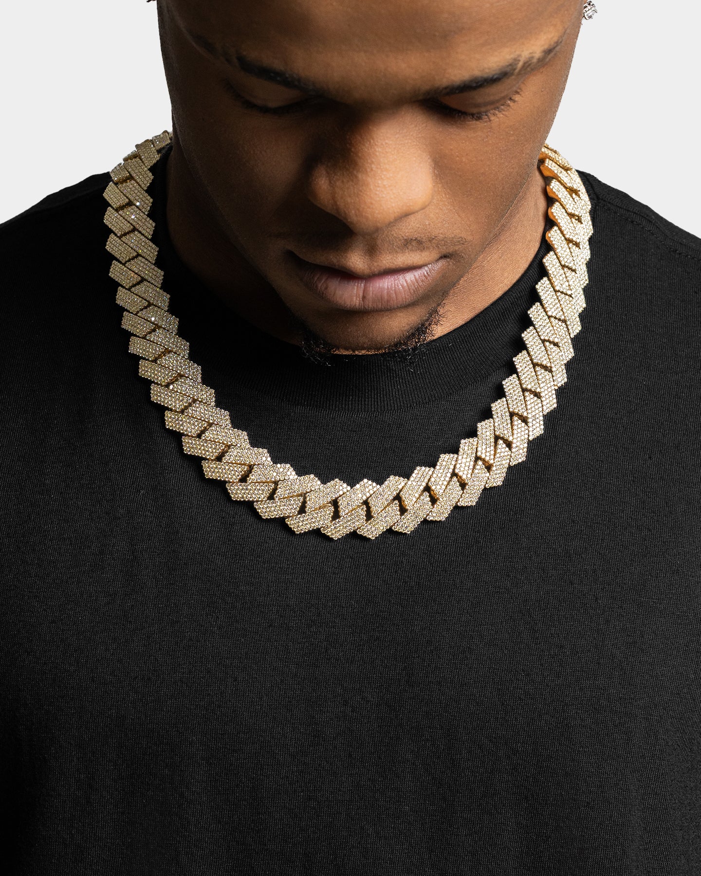 Yellow Gold Diamond Cuban Link Chain 22MM | The Ice Champ Texas