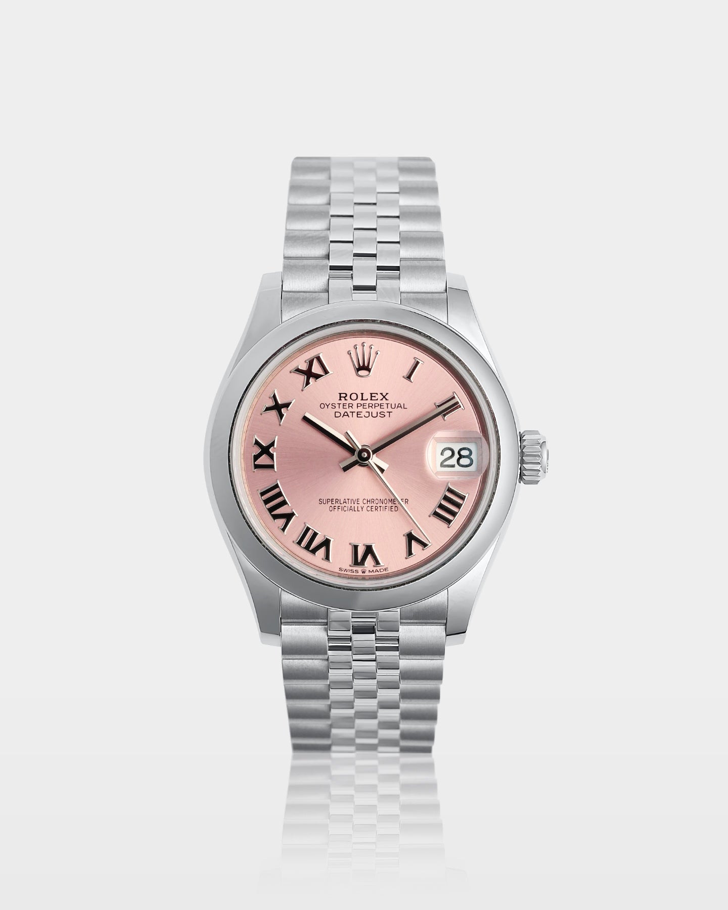 Salmon Roman Rolex Datejust 31 278240 | The Ice Champ Womens Watches