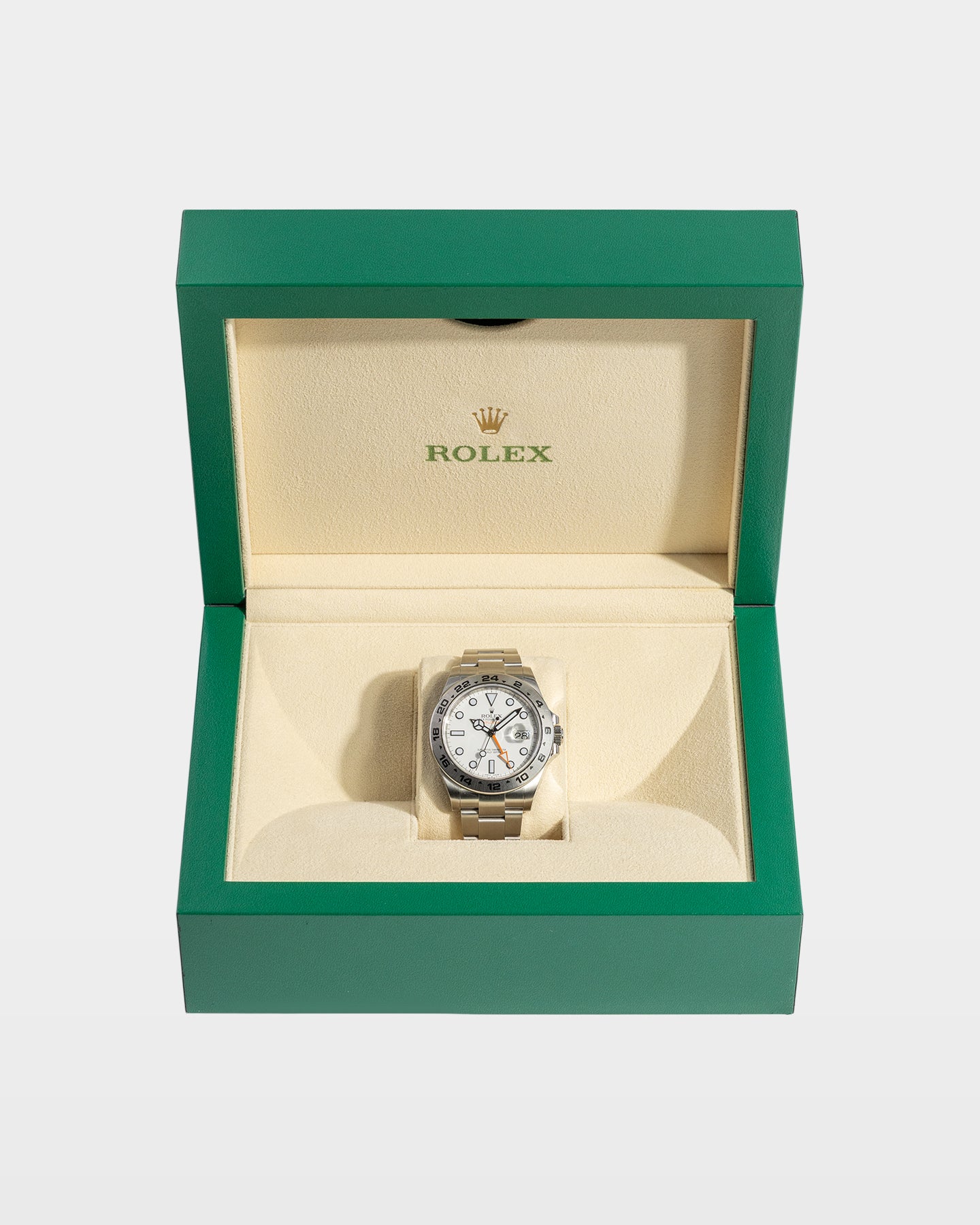 Polar White Rolex Explorer II 216570 | The Ice Champ Dallas