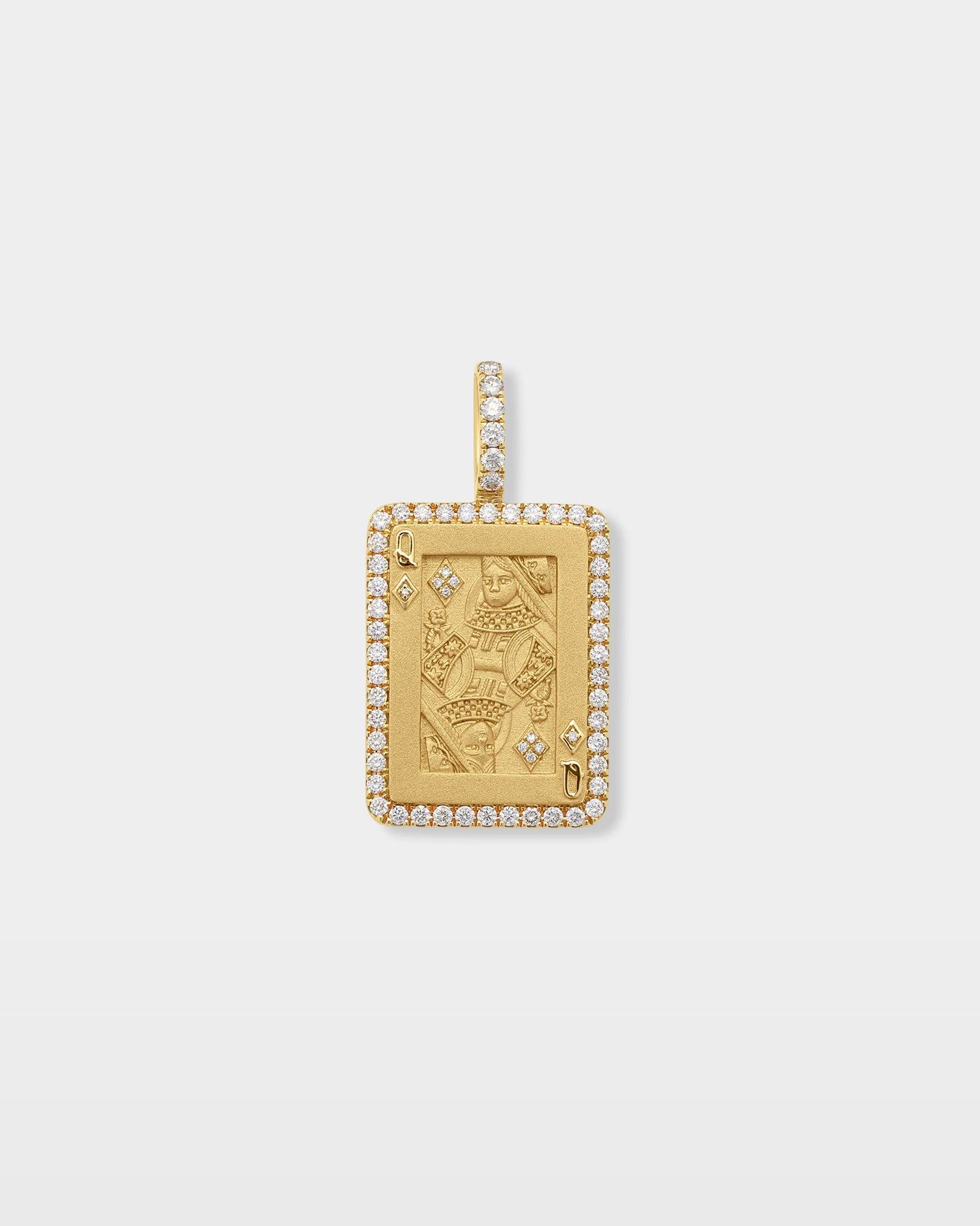 Queen of Diamonds Diamond Pendant | The Ice Champ Custom Jewelry Dallas