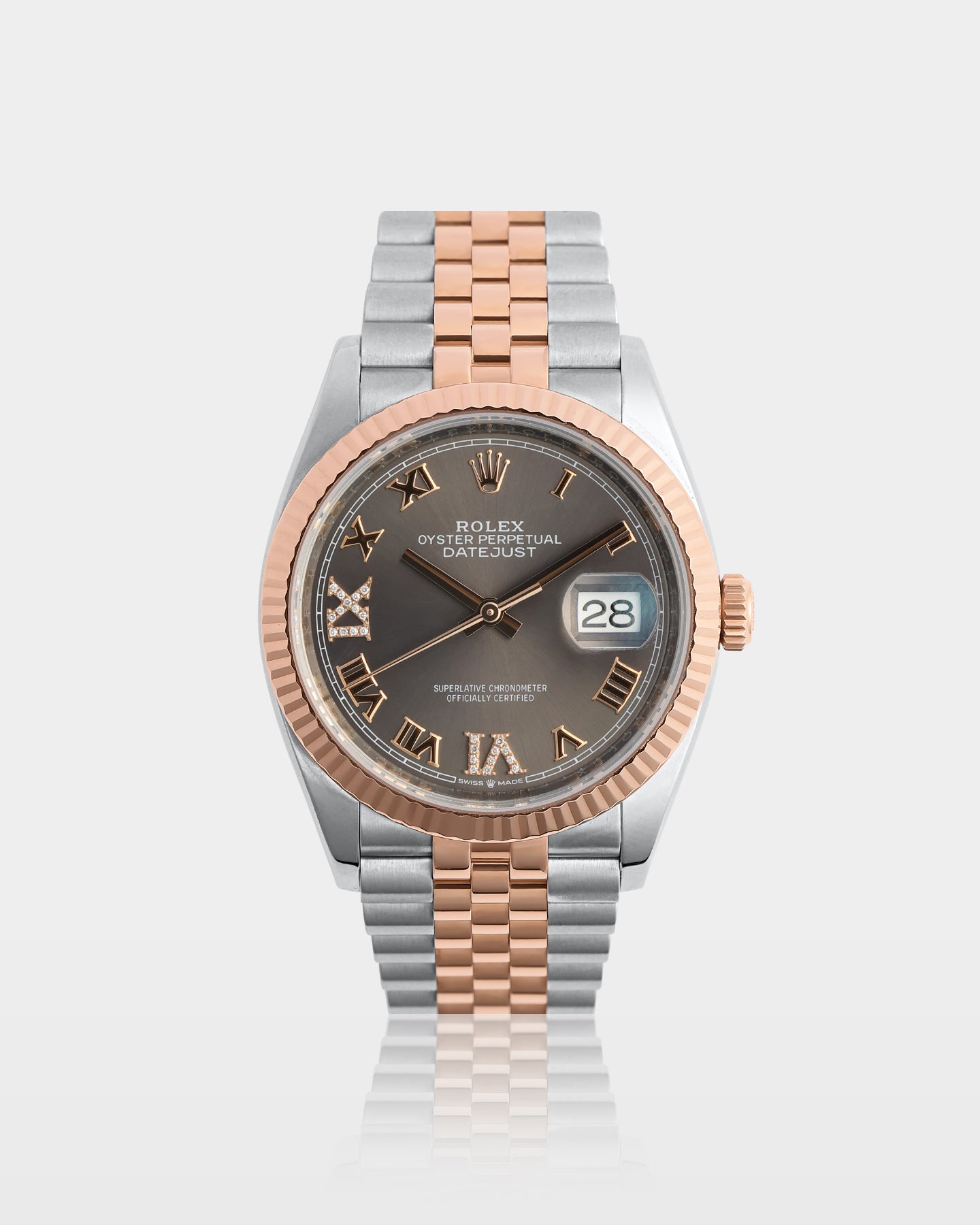 Rhodium Diamond Rolex Datejust 36 126231 | The Ice Champ Watches