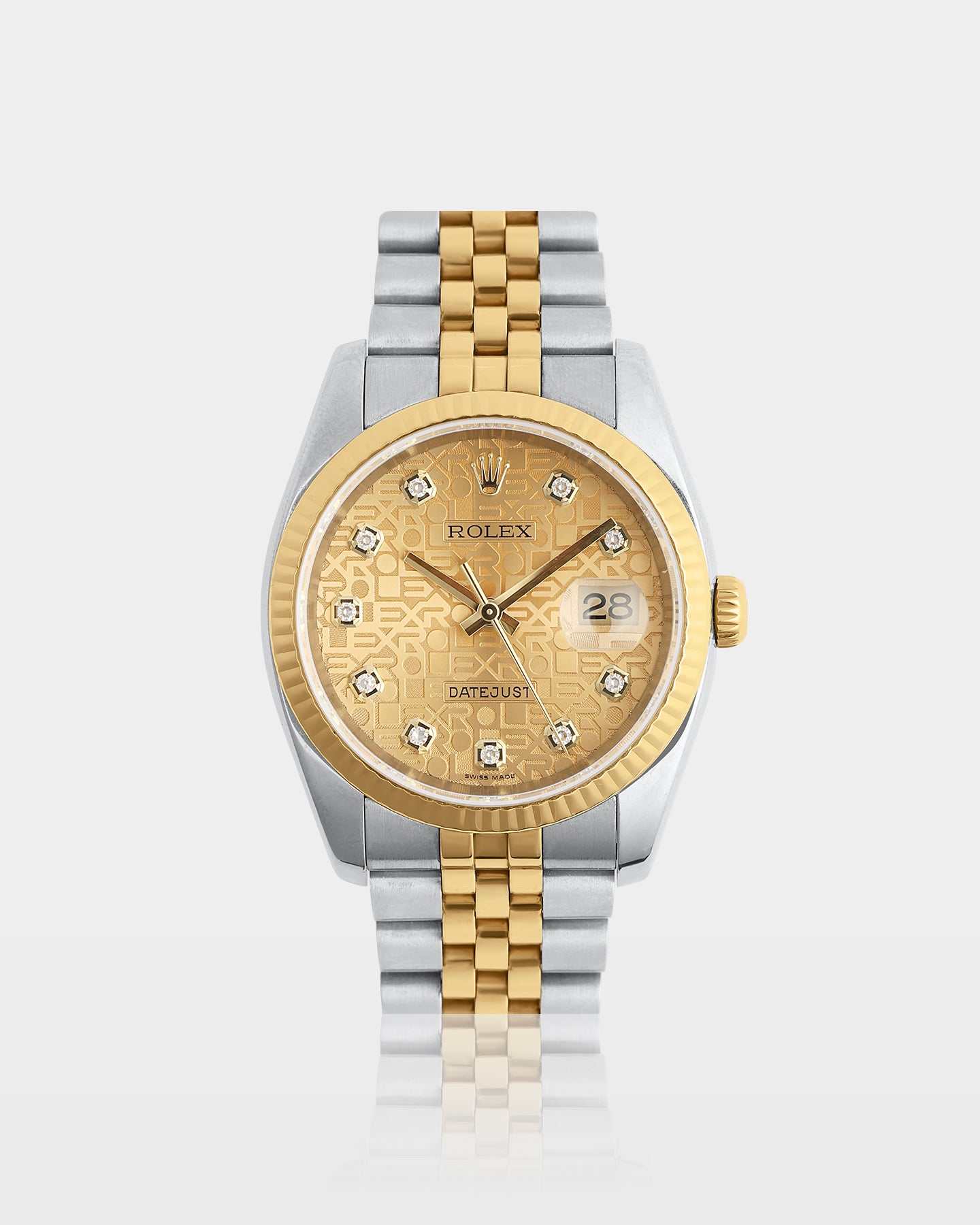 Rolex Datejust 36 Champagne Jubilee dial 116233 | The Ice Champ Dallas