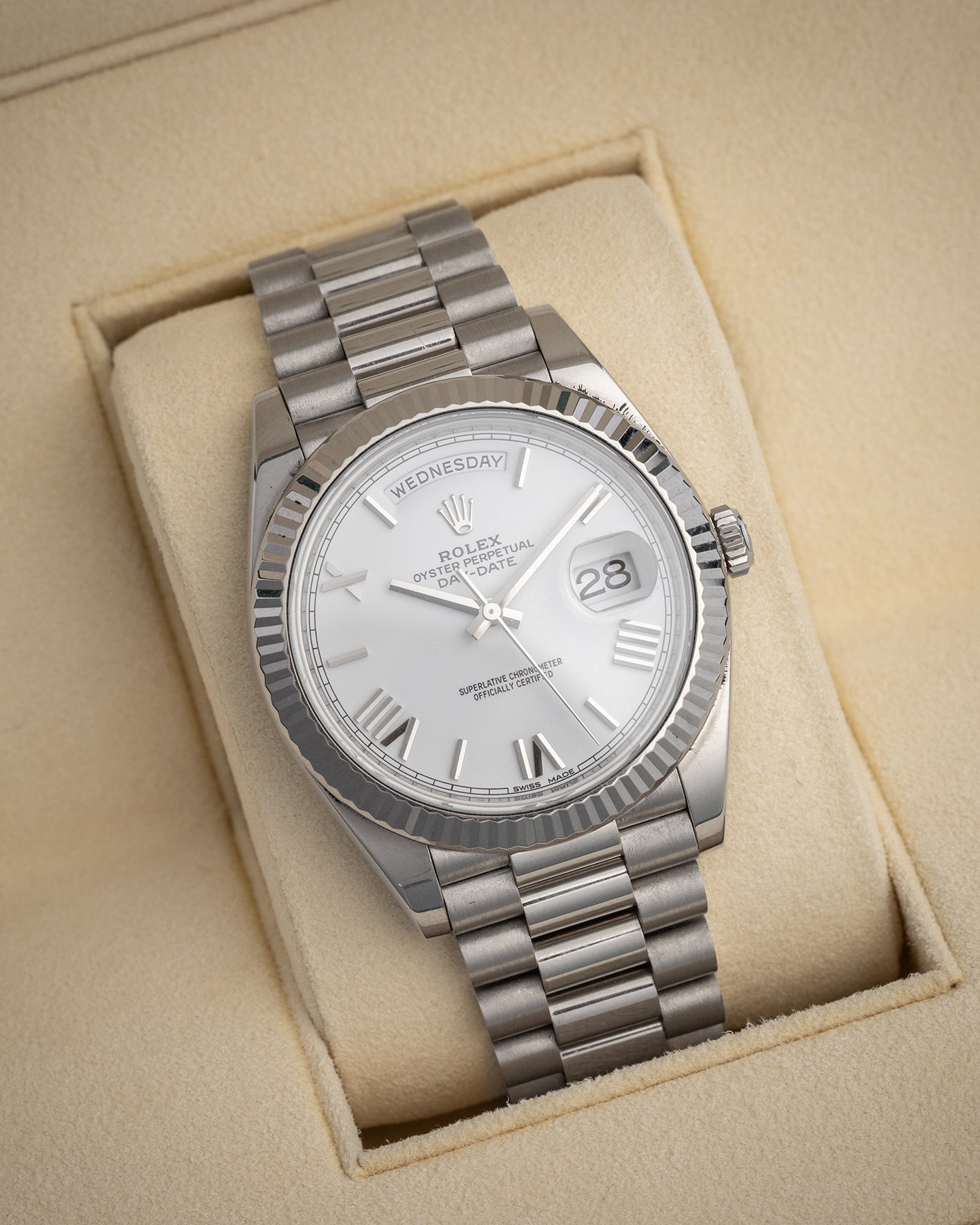 White Gold Rolex Day-Date 40 228239 | The Ice Champ Watches Texas
