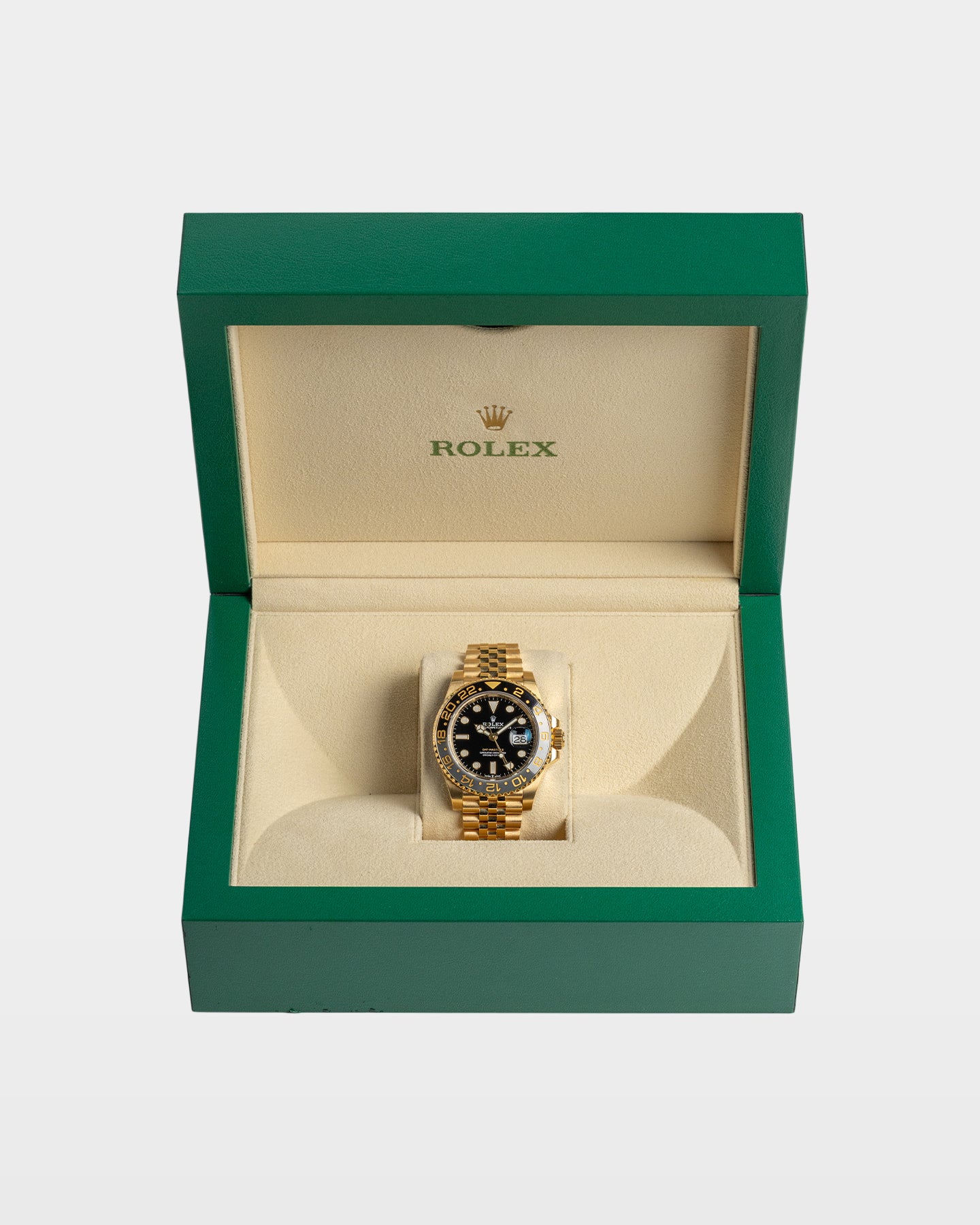 Black & Grey Bezel Rolex GMT-Master II 126718GRNR | The Ice Champ Watches