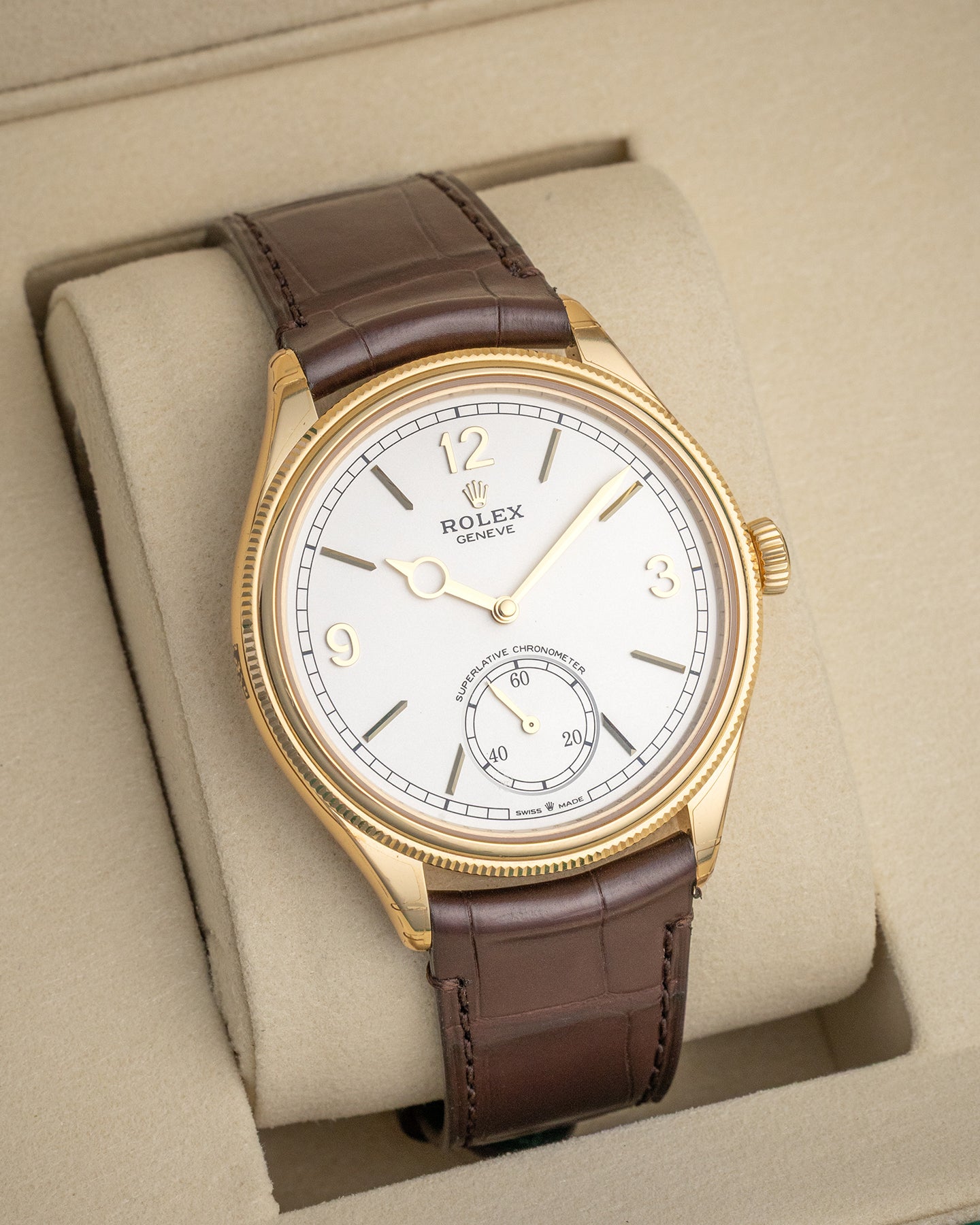 Yellow Gold Rolex Perpetual 1908 52508 | The Ice Champ DFW