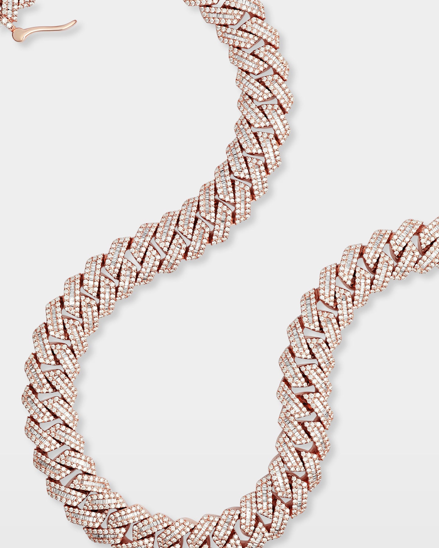 Rose Gold Diamond Cuban Link Chain 17MM | The Ice Champ Grapevine, TX