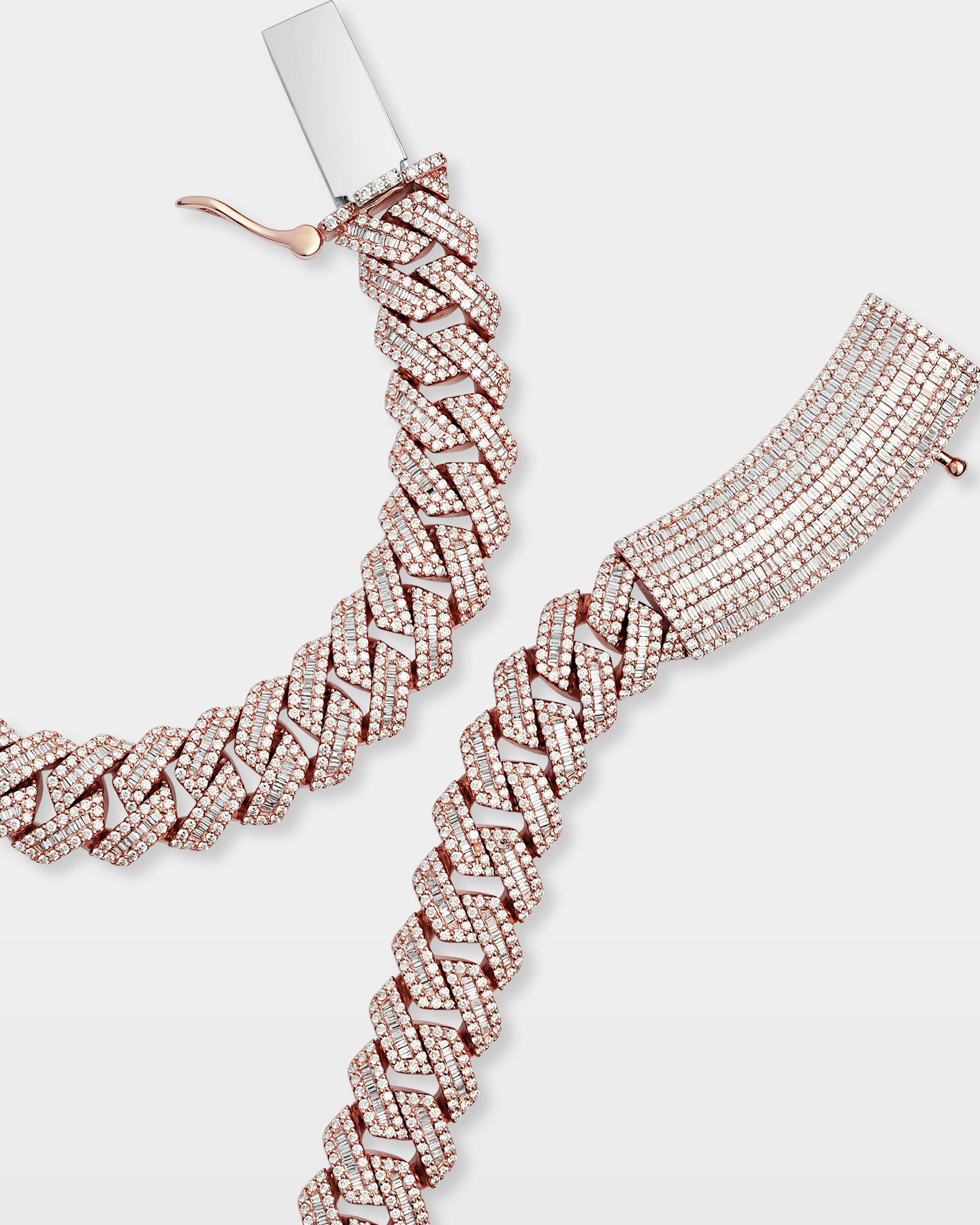Rose Gold Diamond Cuban Link Chain 17MM | The Ice Champ Grapevine, TX