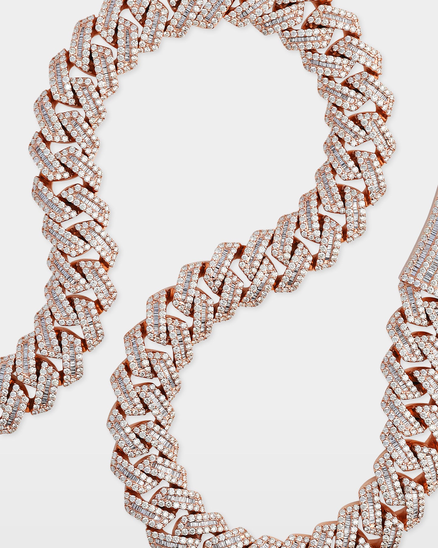 Rose Gold Diamond Cuban Link Chain 19MM | The Ice Champ Jewelry TX