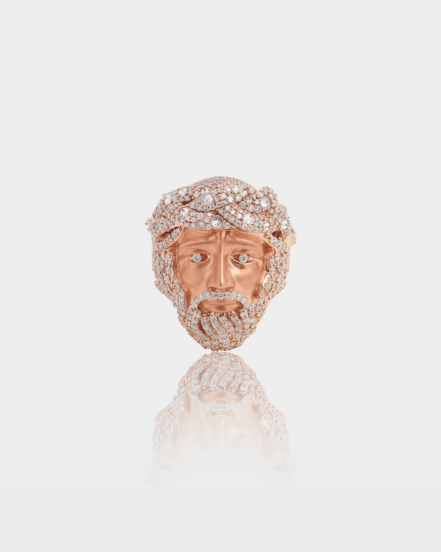 10K Gold Jesus Diamond Signet Ring | The Ice Champ USA