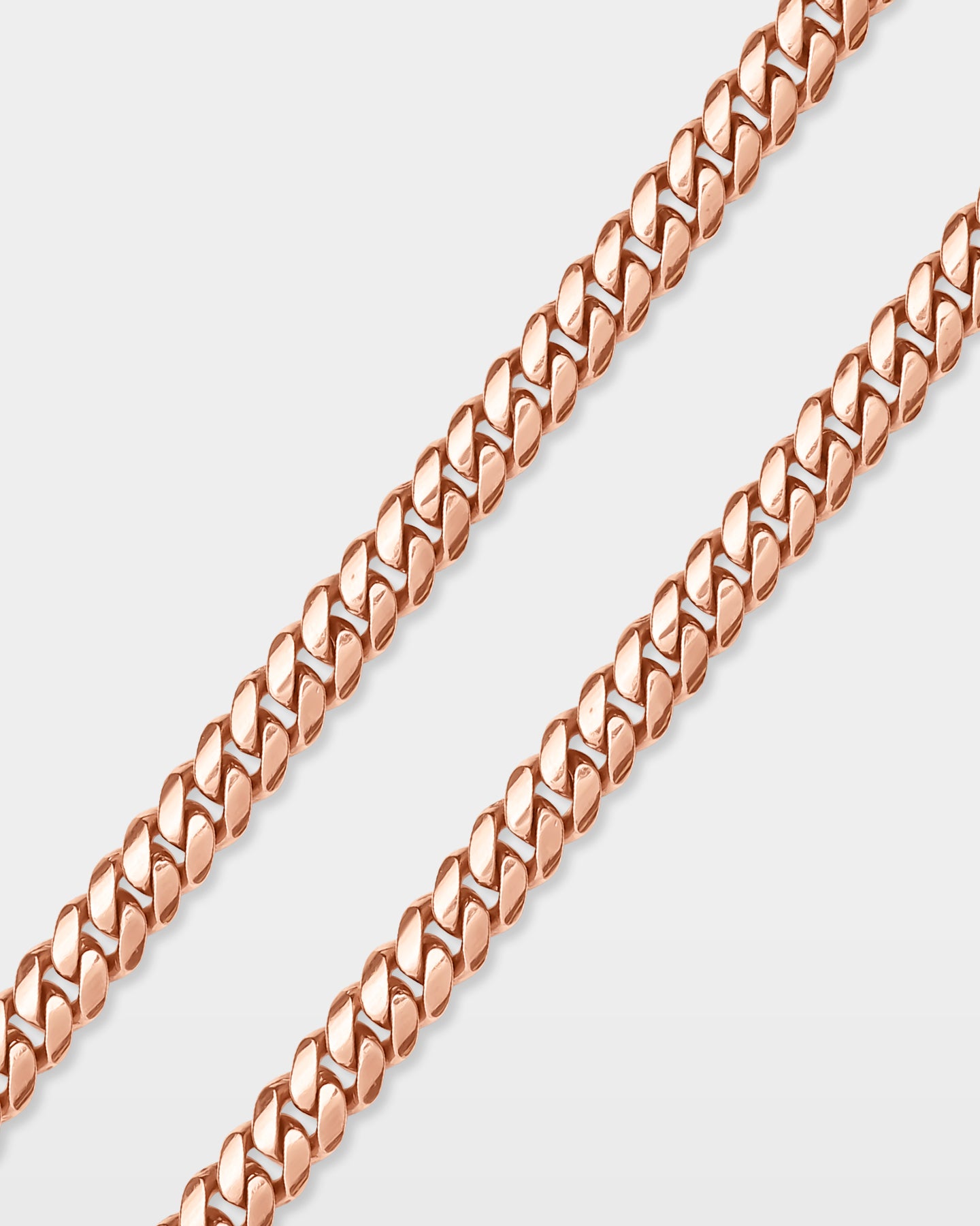 Rose Gold Miami Cuban Link Chain 7MM | The Ice Champ Dallas