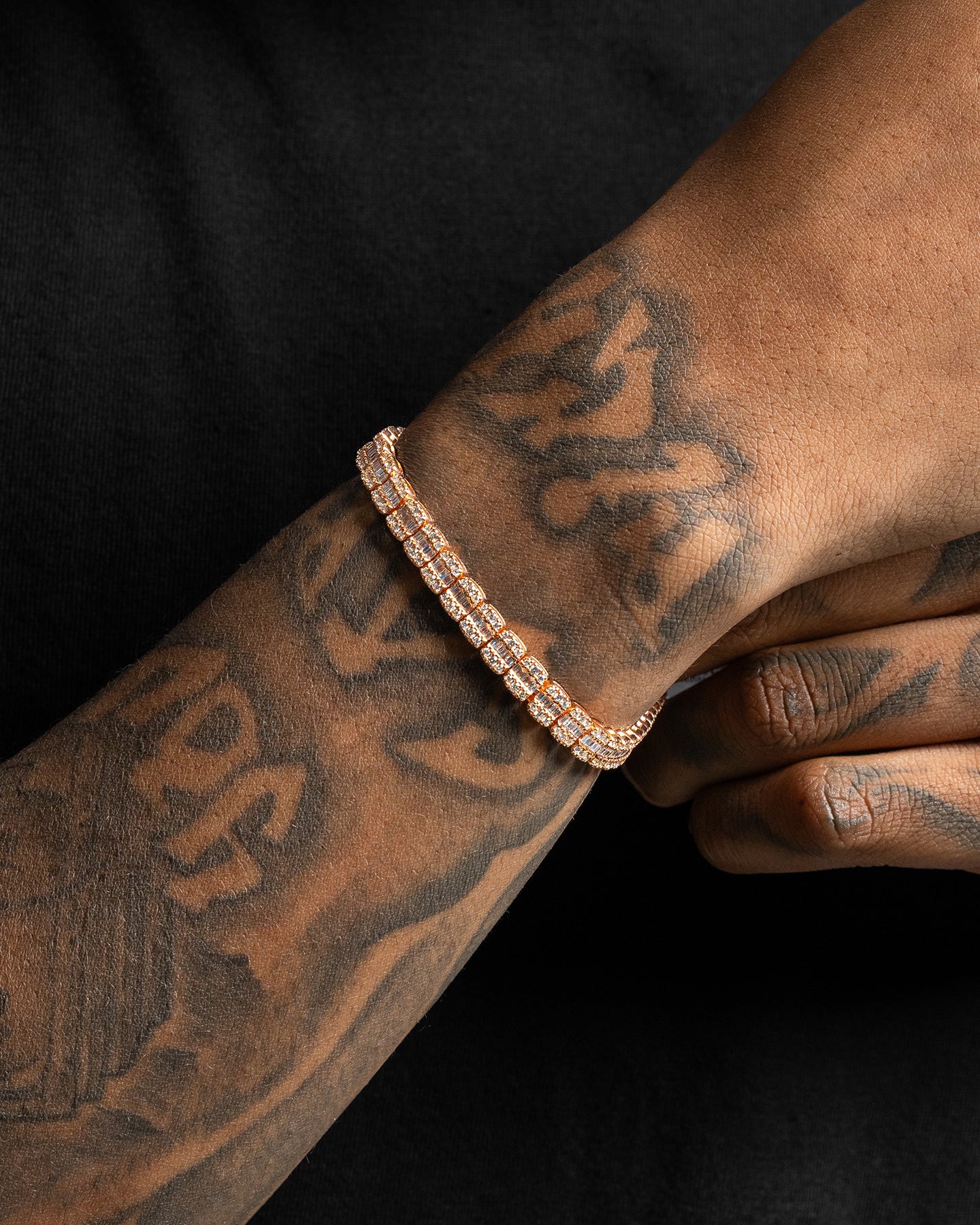 Rose Gold Diamond Tennis Bracelet | The Ice Champ