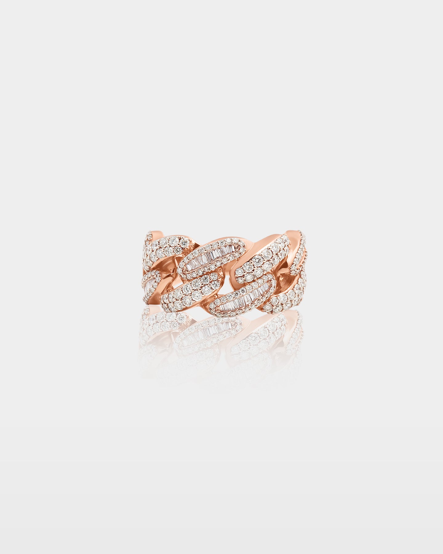 10K Gold Diamond Cuban Link Ring | The Ice Champ Diamond Rings Dallas