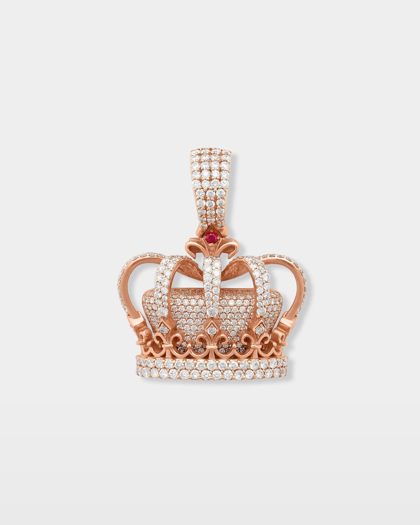 Royal Crown Diamond Pendant | The Ice Champ Custom Men's Jewelry DFW