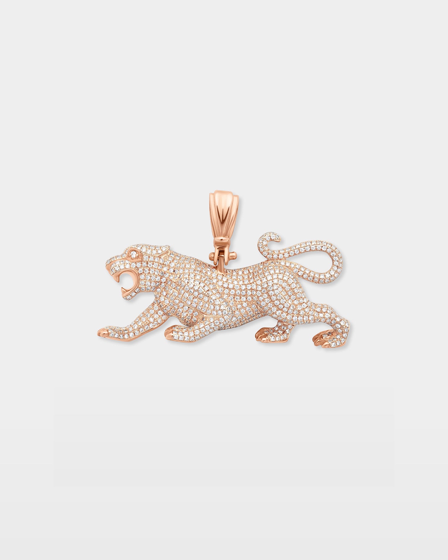 Tiger Pavé Diamond Pendant | The Ice Champ Gold Pendants Dallas