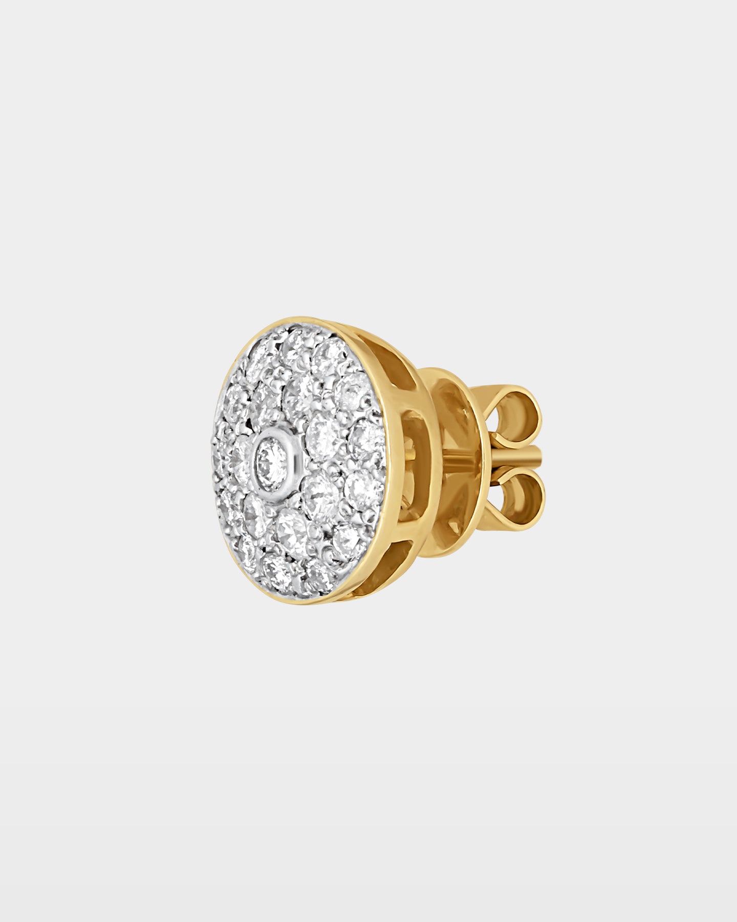 Round Pavé Diamond Studs | The Ice Champ Grapevine, Texas