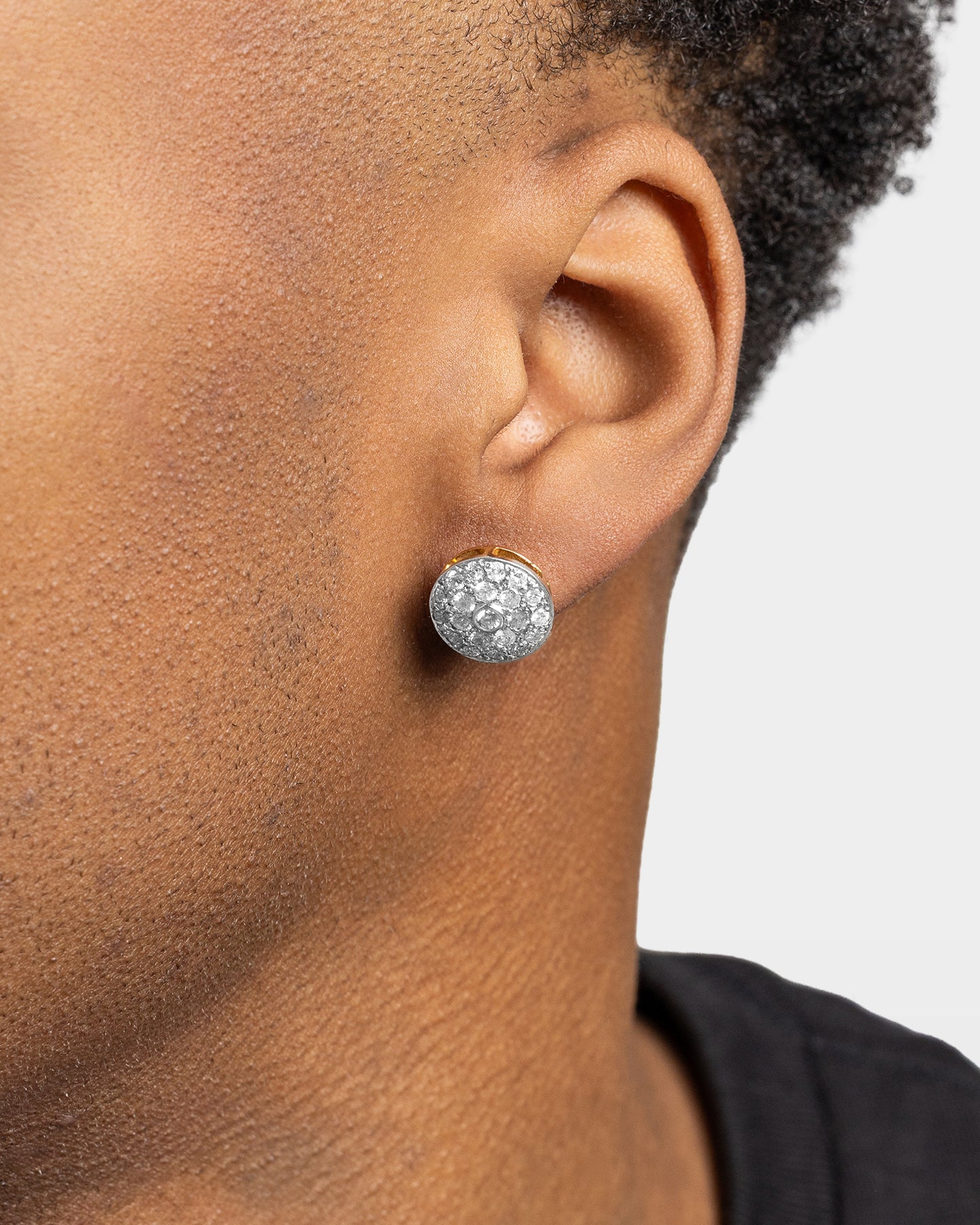 Round Pavé Diamond Studs | The Ice Champ Grapevine, Texas