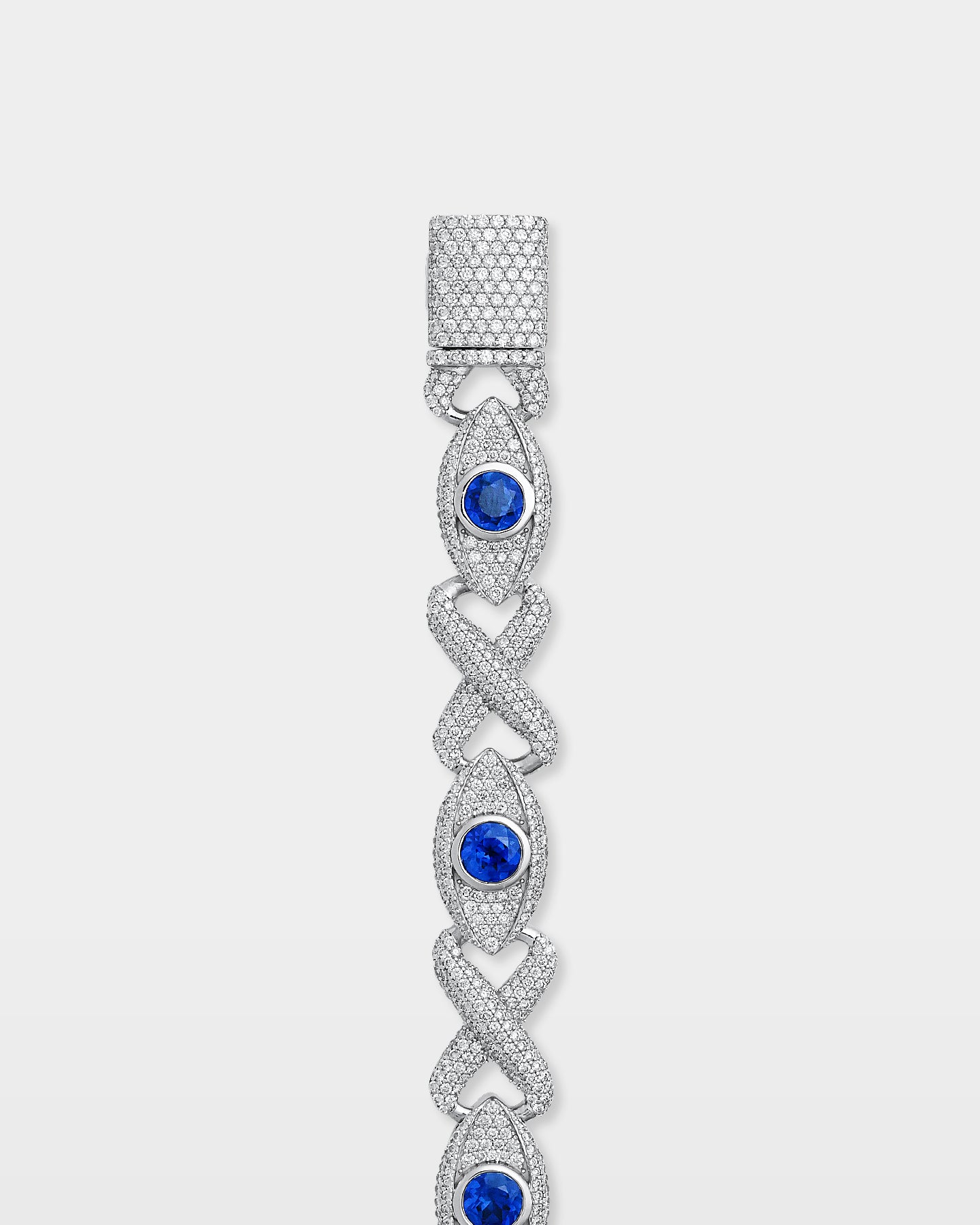 Sapphire Eye & Infinity Diamond Bracelet | The Ice Champ Jewelry