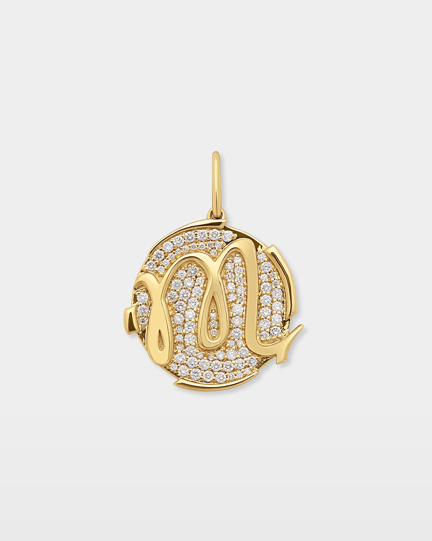 Scorpio Zodiac Pavé Diamond Pendant | The Ice Champ 14k Gold Pendants Dallas