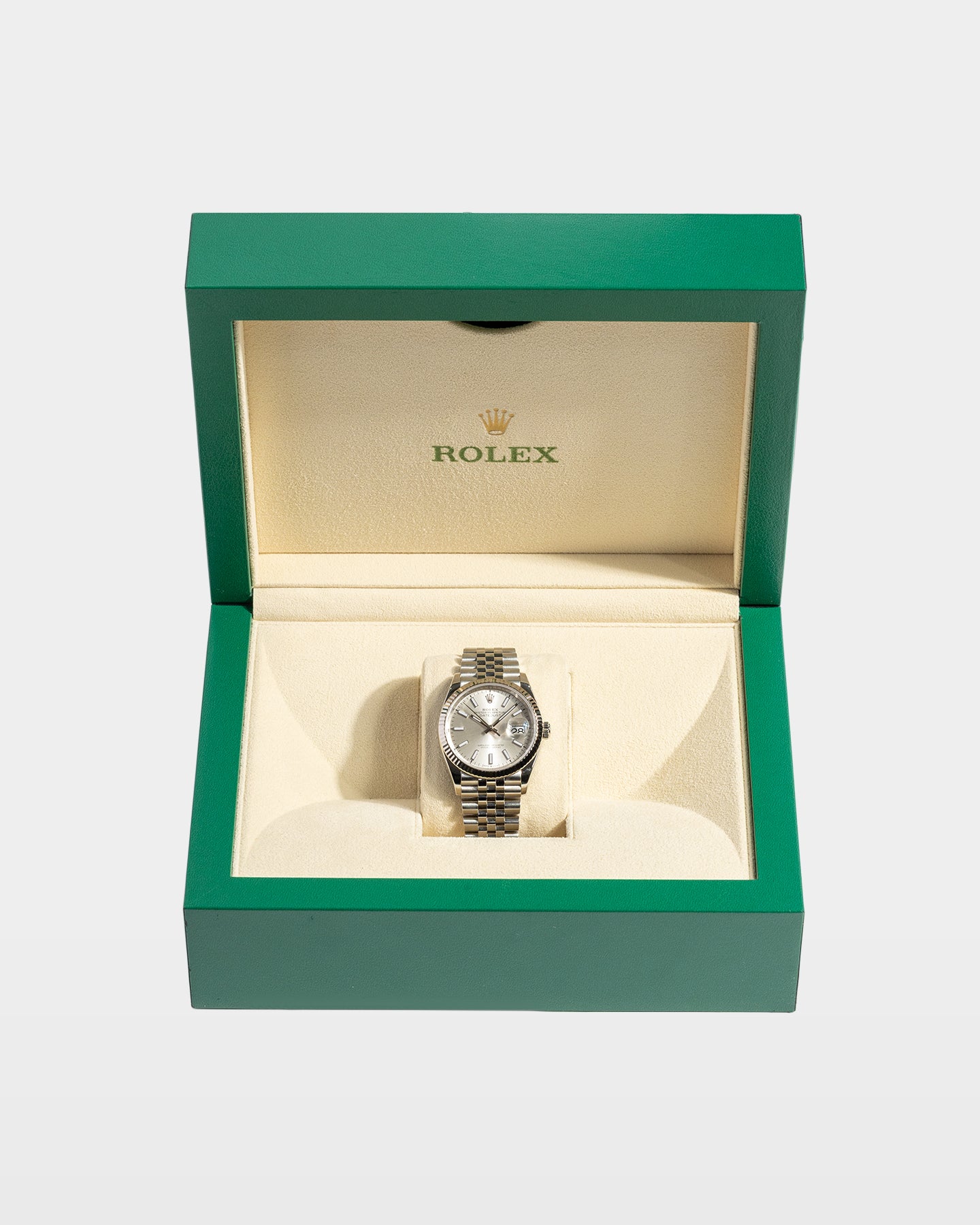 Silver Index Rolex Datejust 36 126234 | The Ice Champ USA