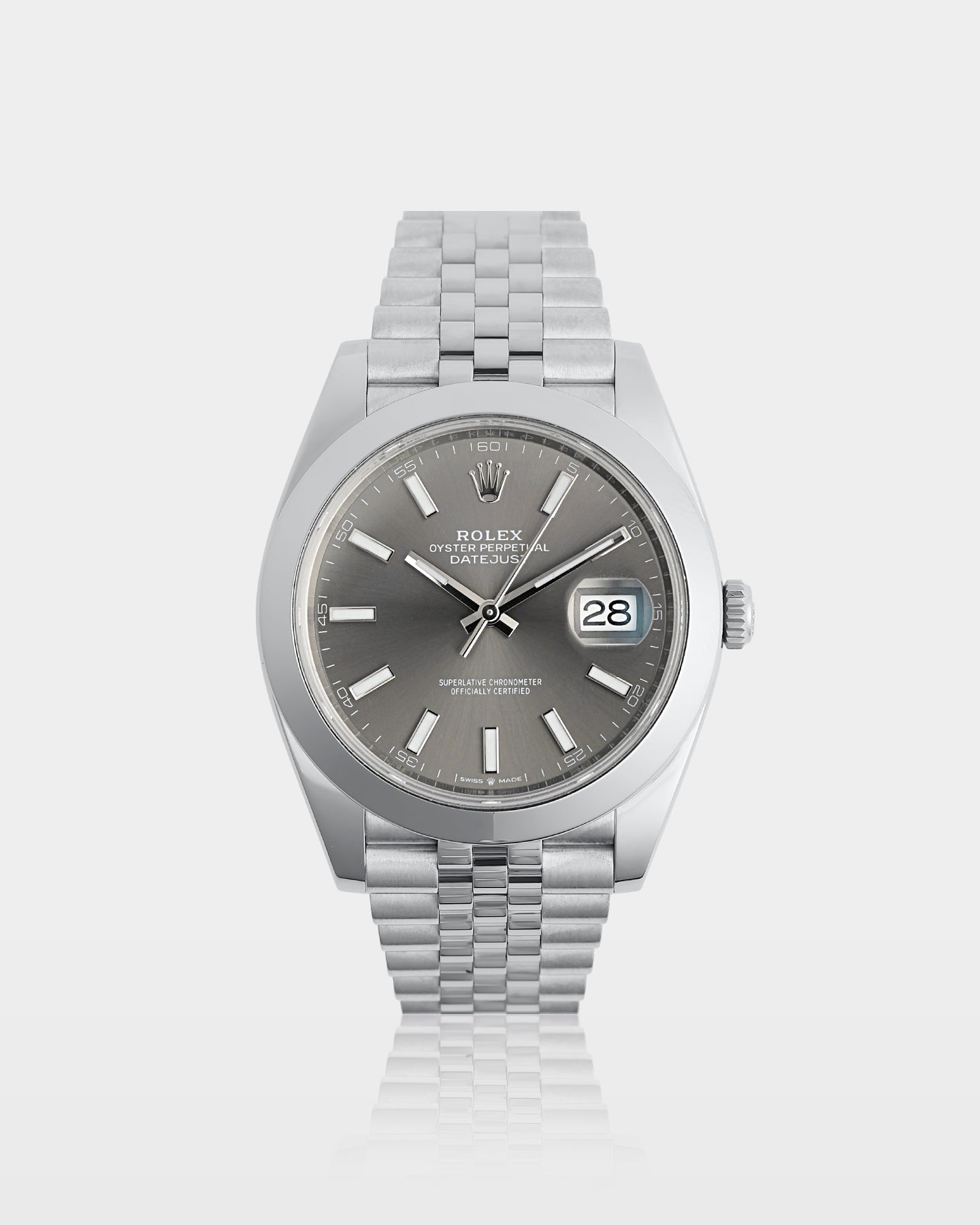 Slate Grey Rolex Datejust 41 126300 | The Ice Champ Watches for Men