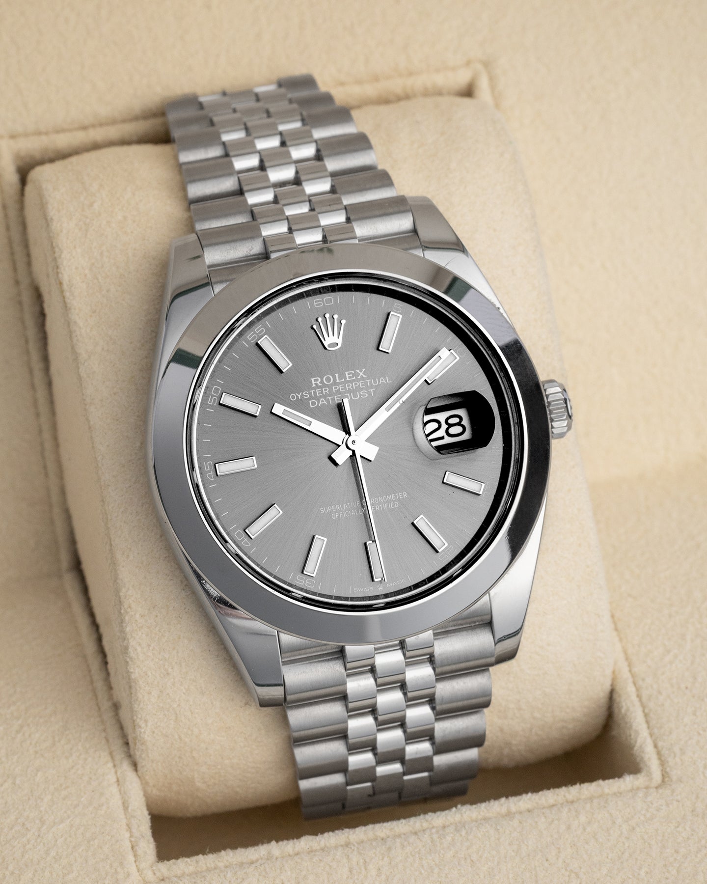 Slate Grey Rolex Datejust 41 126300 | The Ice Champ Watches for Men