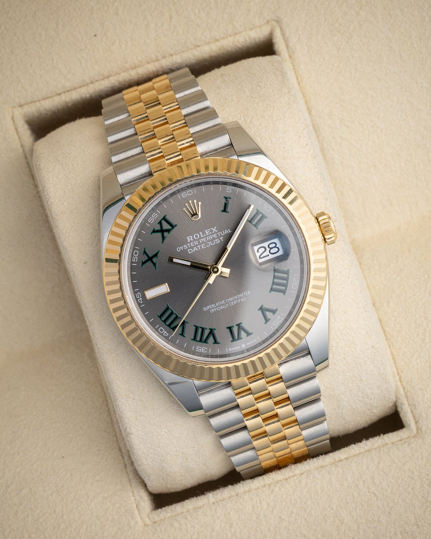 Wimbledon Rolex Datejust 41 126333 | The Ice Champ Watches DFW