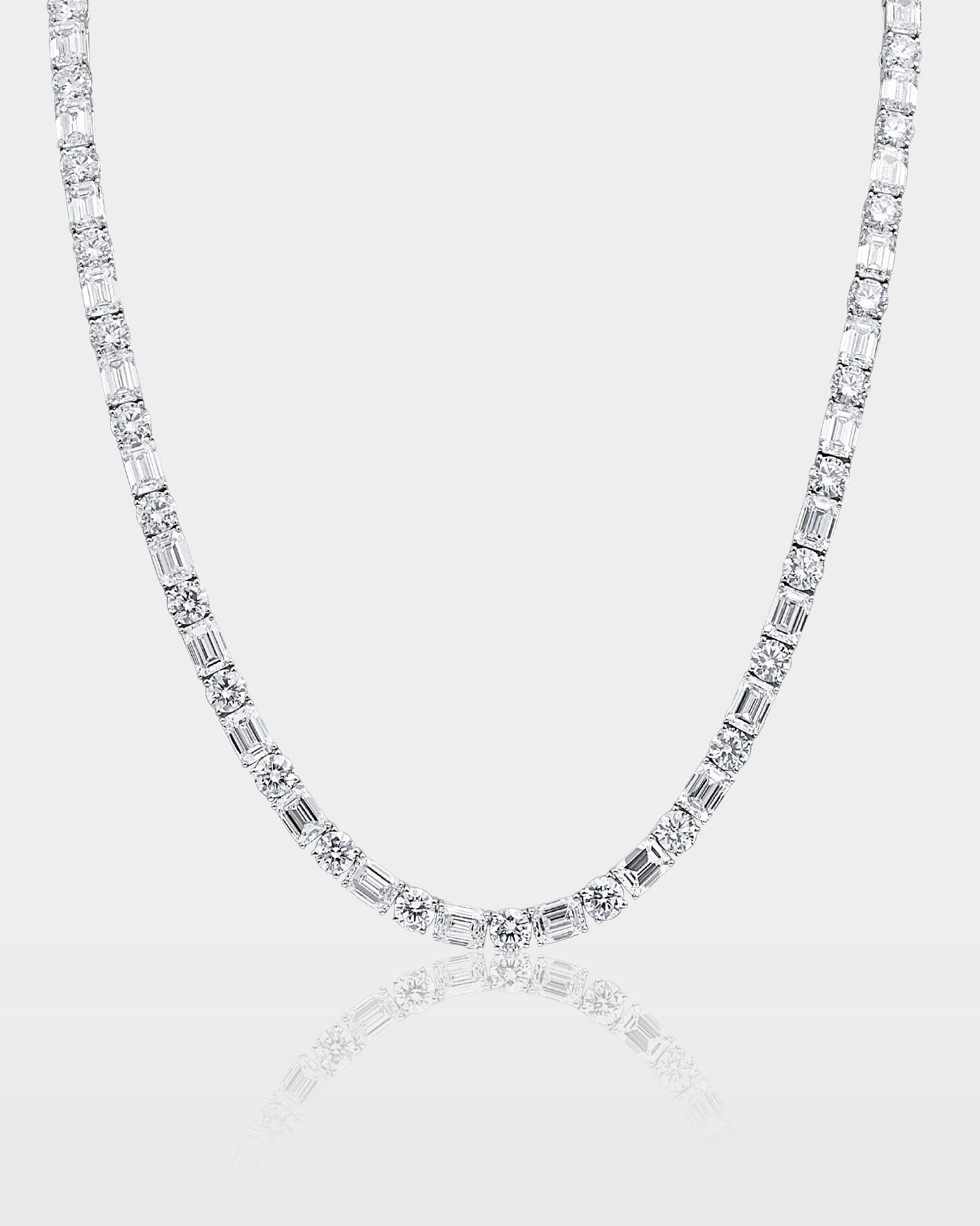 Smiling Rocks Lab Grown Diamond Tennis Necklace | The Ice Champ DFW, Texas