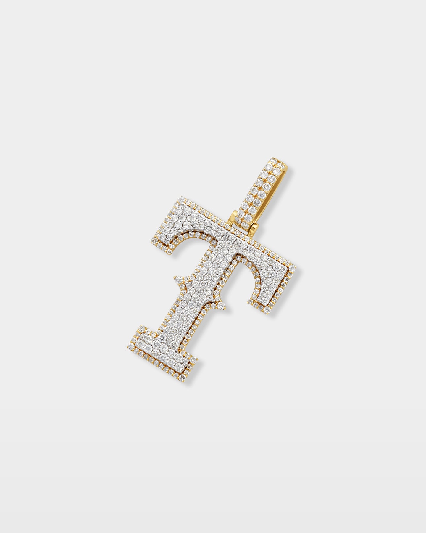 Texas Rangers 'T' Letter Diamond Pendant | The Ice Champ Custom Jewelry 