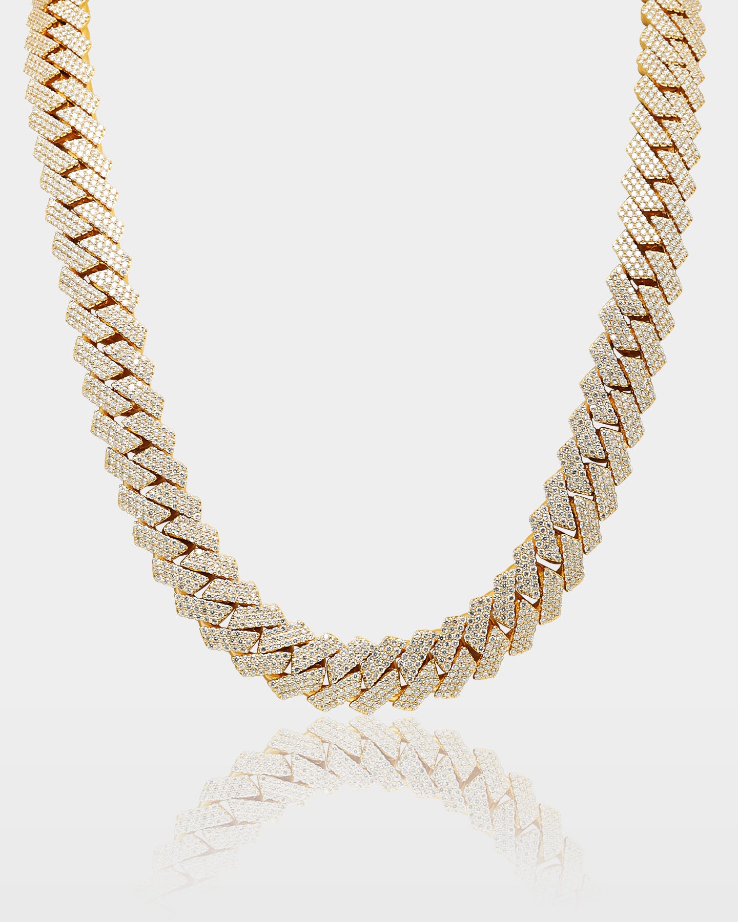 3 Row Diamond Cuban Link Chain 15MM | The Ice Champ Jewelry