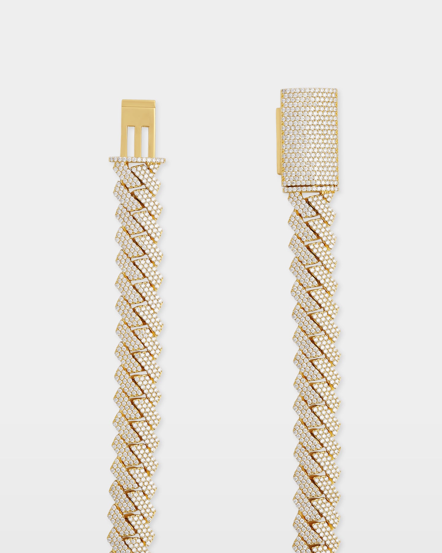 3 Row Diamond Cuban Link Chain 15MM | The Ice Champ Jewelry