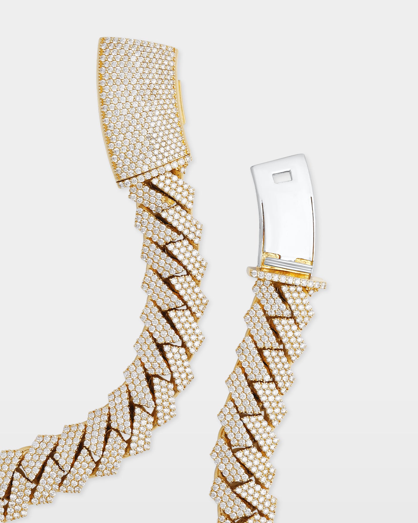 Three Row Diamond Cuban Link Chain 19MM | The Ice Champ Men's Jewelry