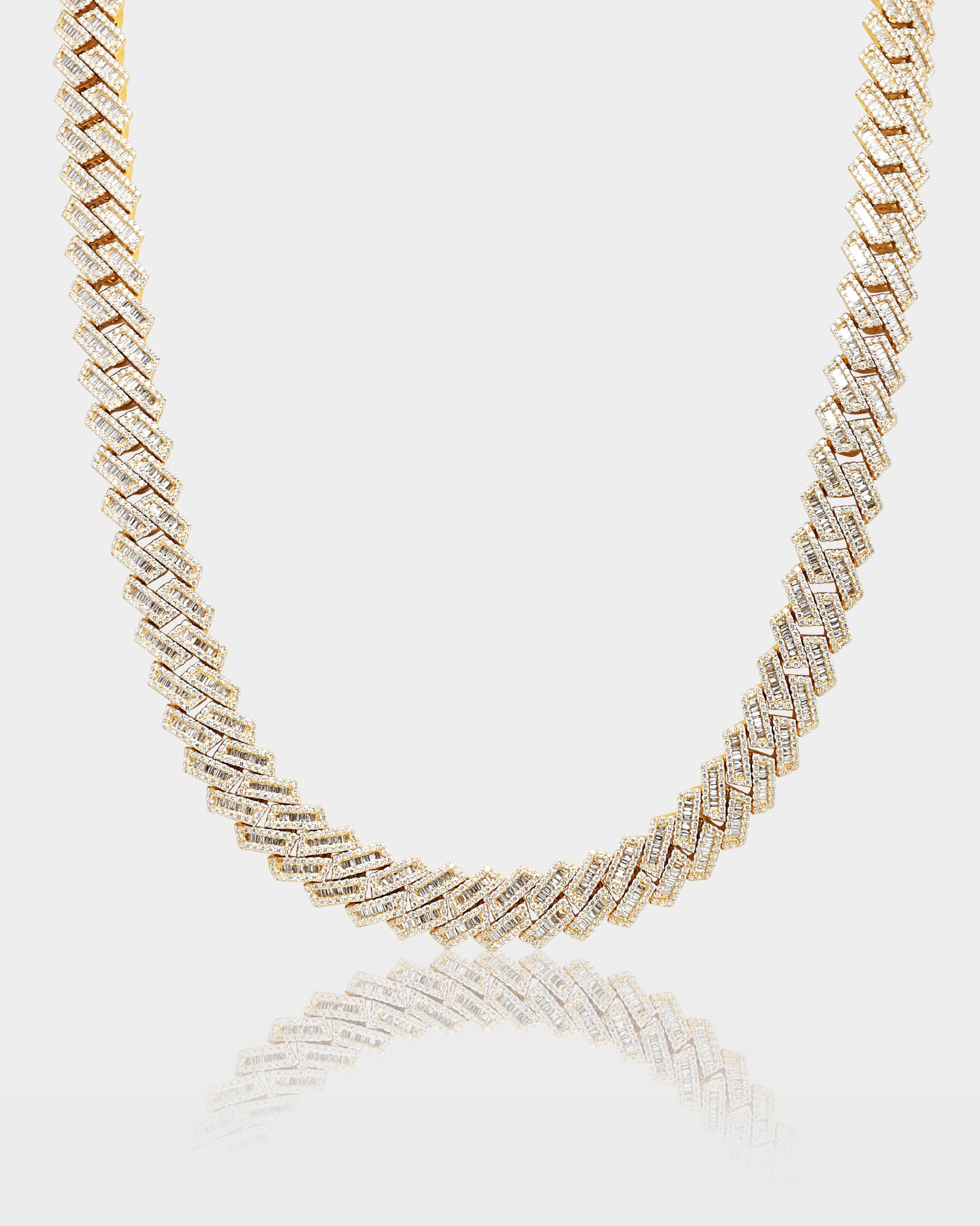 Trapezoid Diamond Cuban Link Chain 12MM | The Ice Champ Dallas