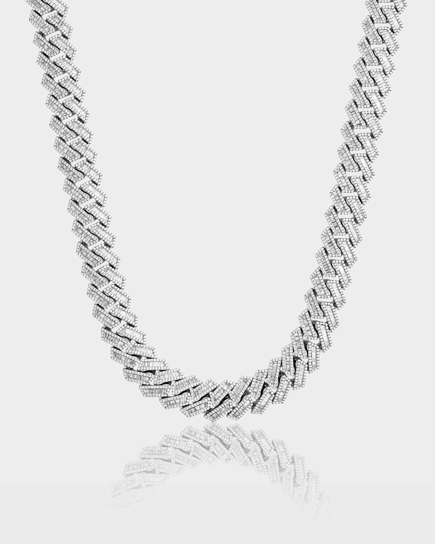 Trapezoid Diamond Cuban Link Chain 16MM | The Ice Champ DFW, TX