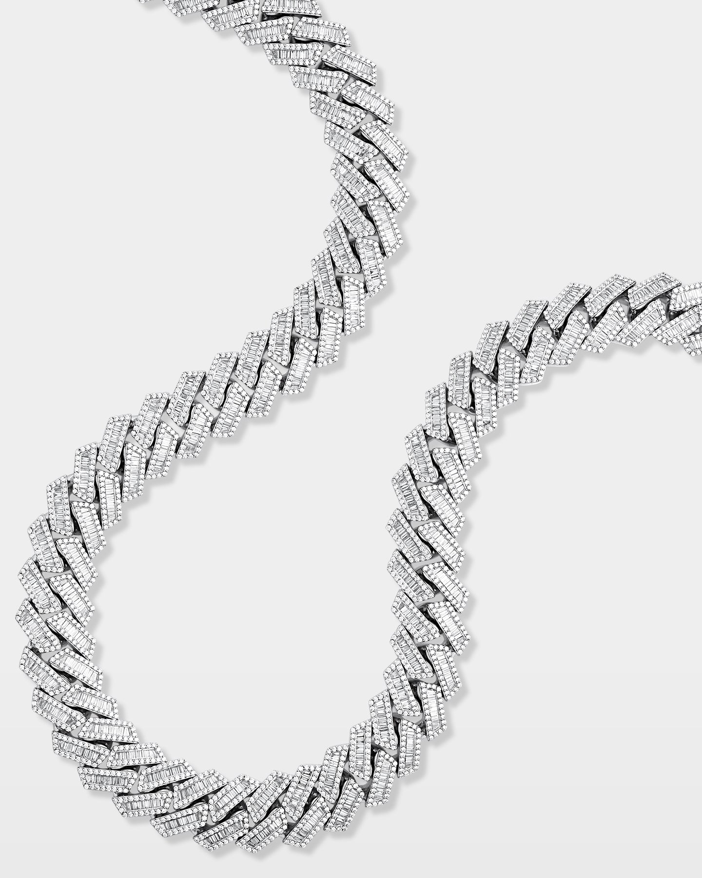 Trapezoid Diamond Cuban Link Chain 16MM | The Ice Champ