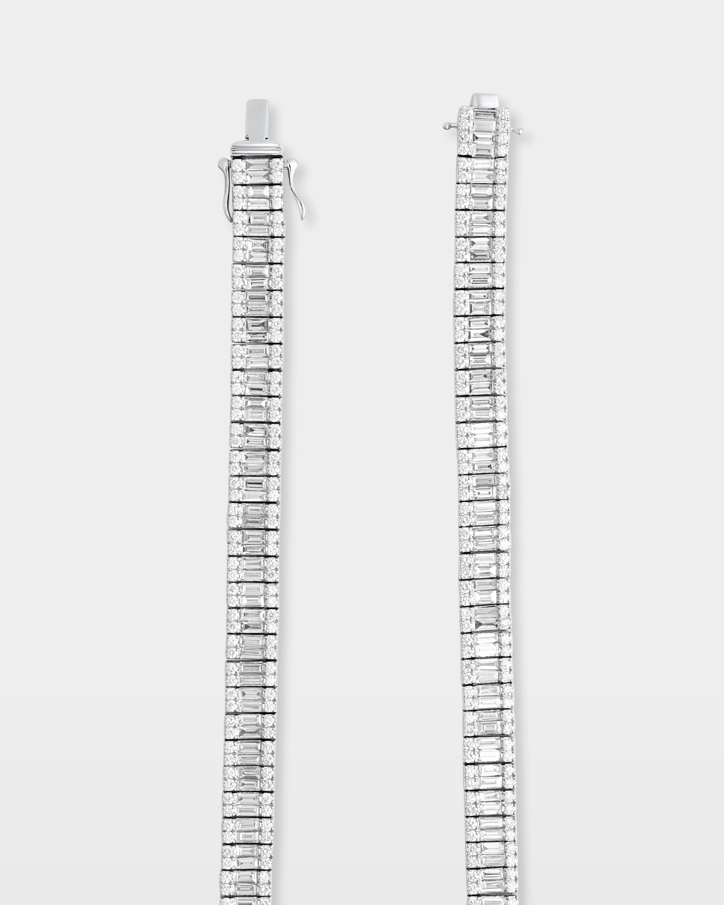 Triple Row Diamond Tennis Necklace | The Ice Champ Mens Diamond Jewelry