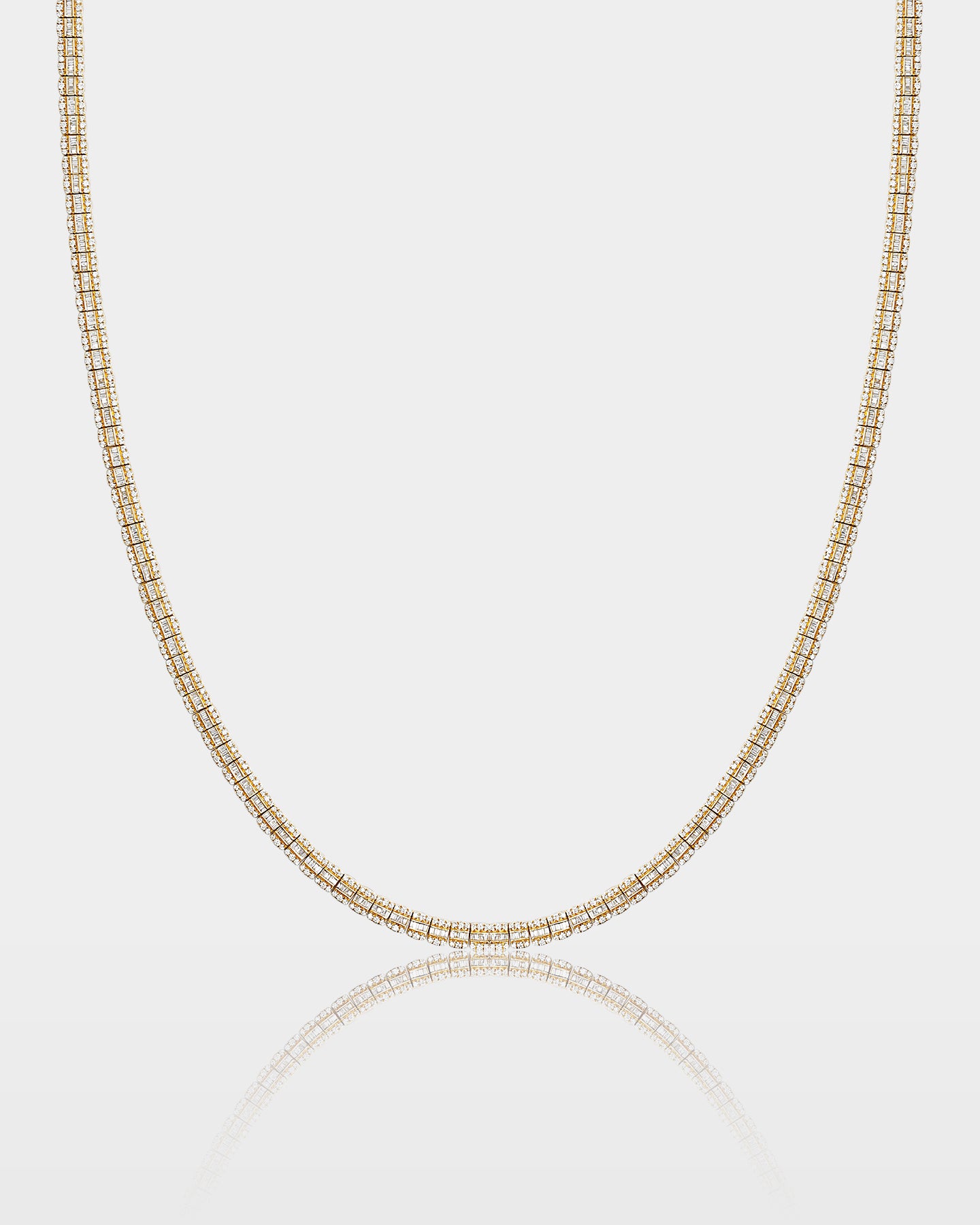 Triple Row Diamond Tennis Necklace 9.55ct | The Ice Champ Iced Jewelry DFW