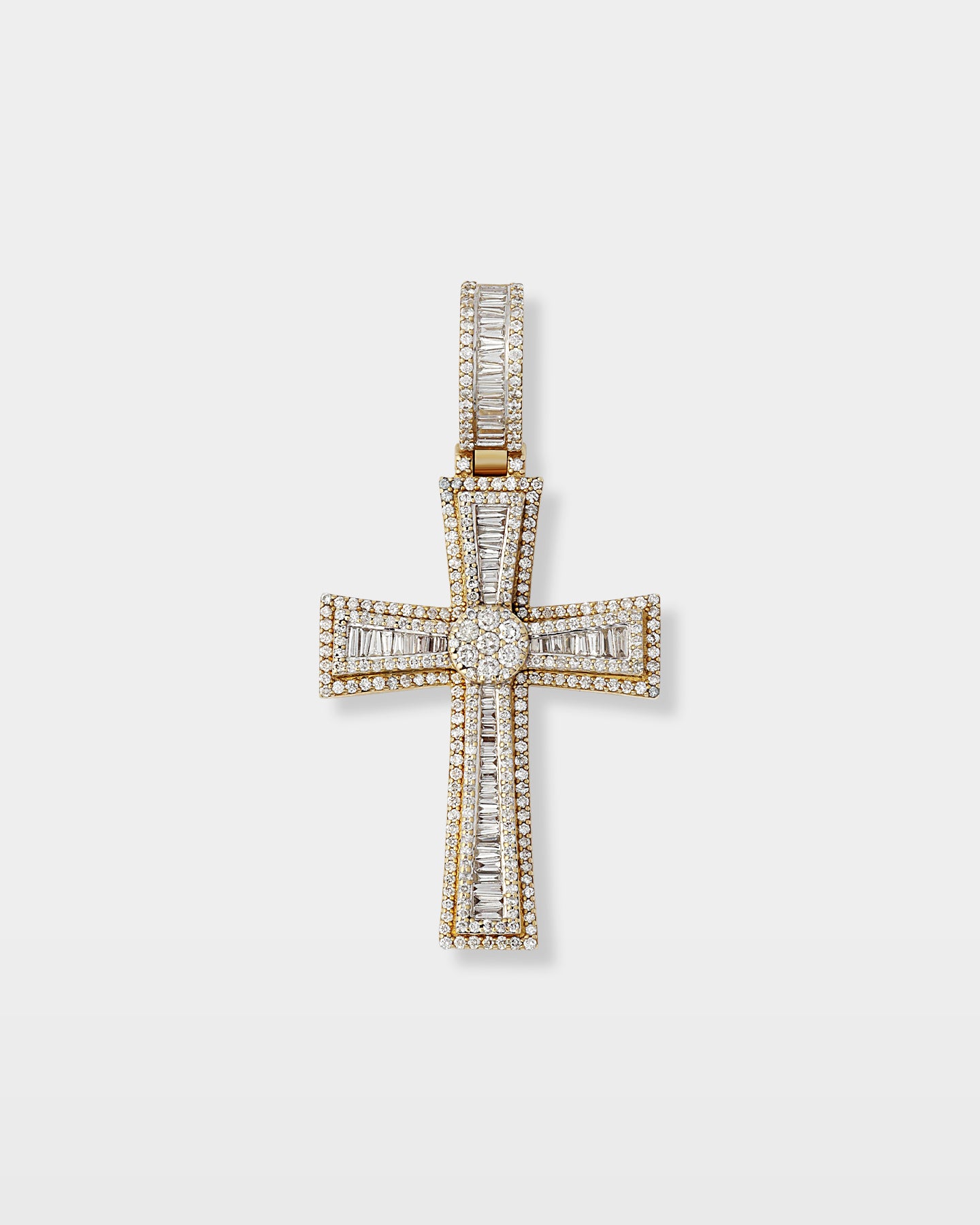 Two-Tone Cross Diamond Pendant | Noah's Fine Watches DFW, TX